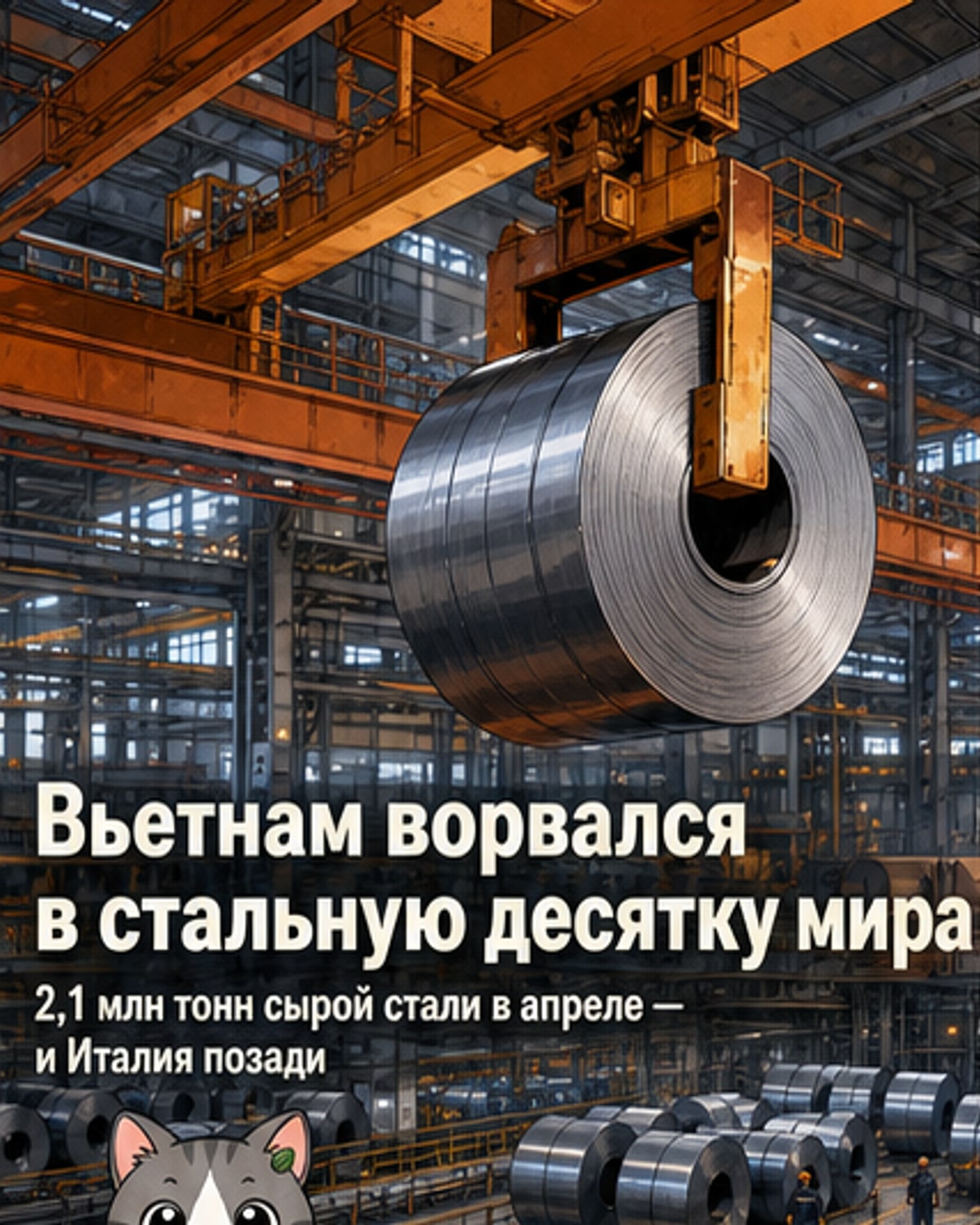 Вьетнам в десятке лидеров по стали