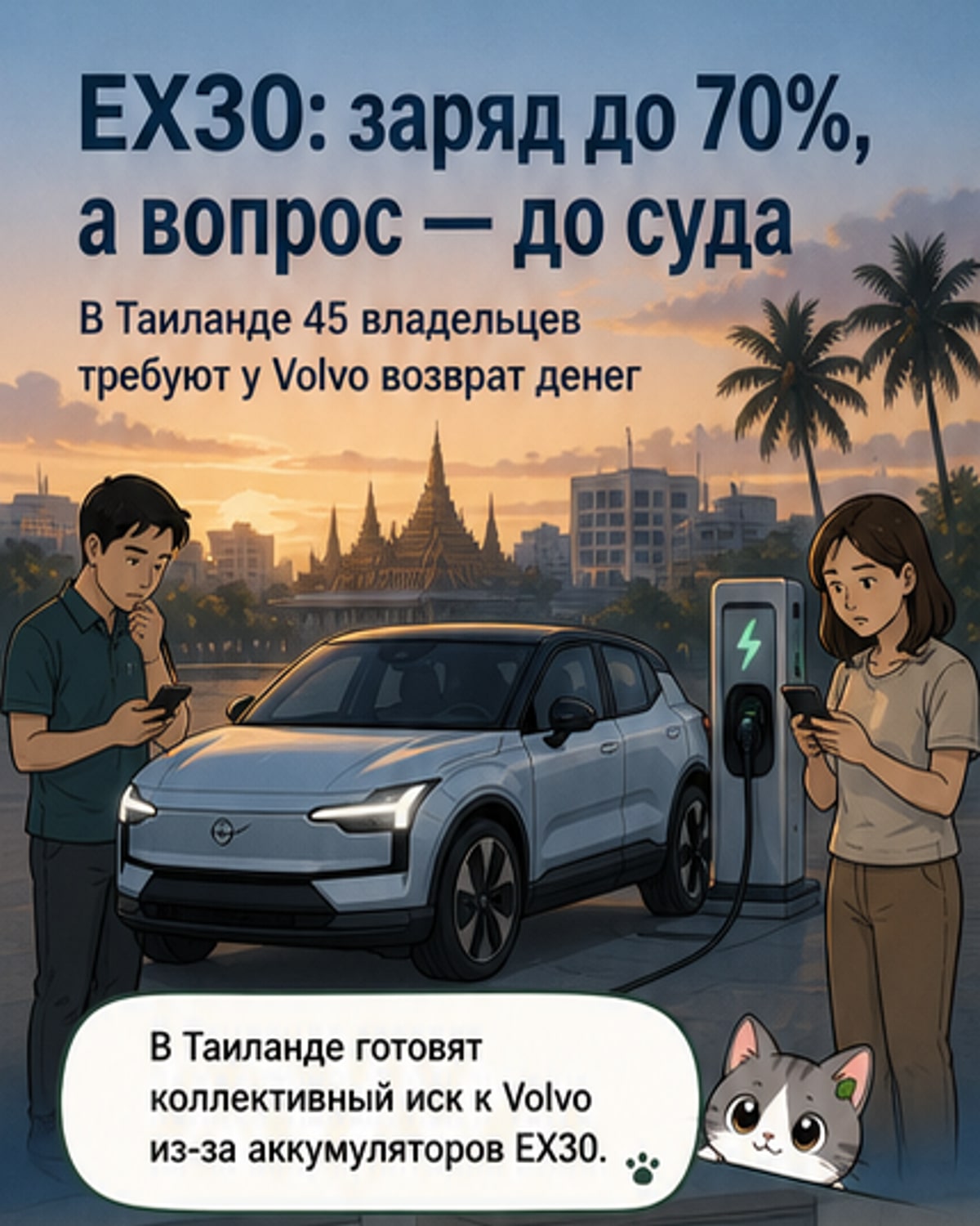 Volvo под давлением после возгораний EX30