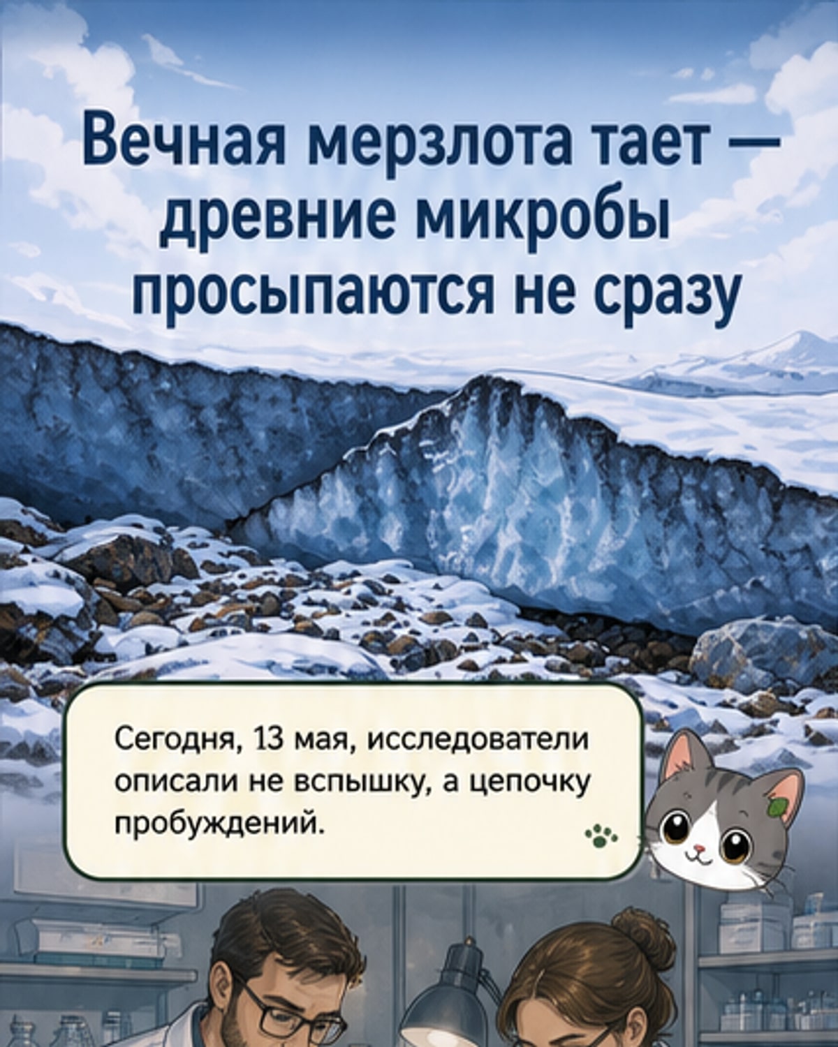 Как таяние мерзлоты будит древних микробов