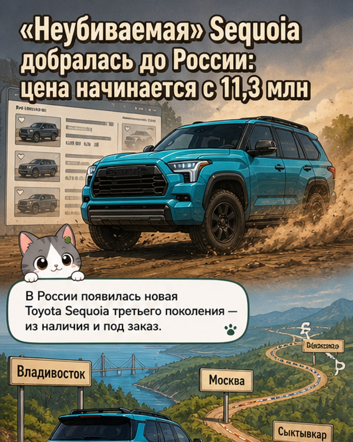 В России стартовали продажи Toyota Sequoia