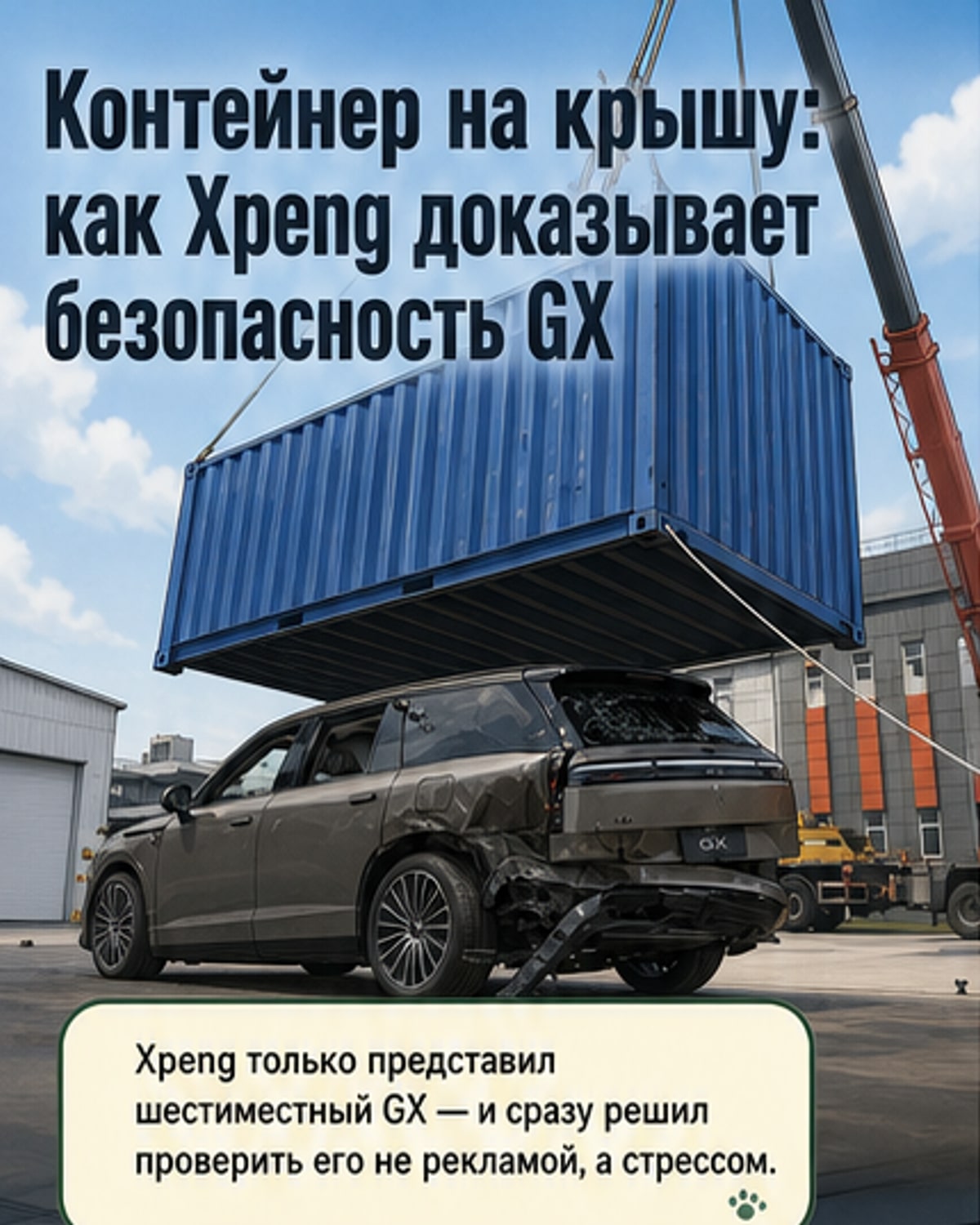 Как Xpeng доказал прочность нового GX