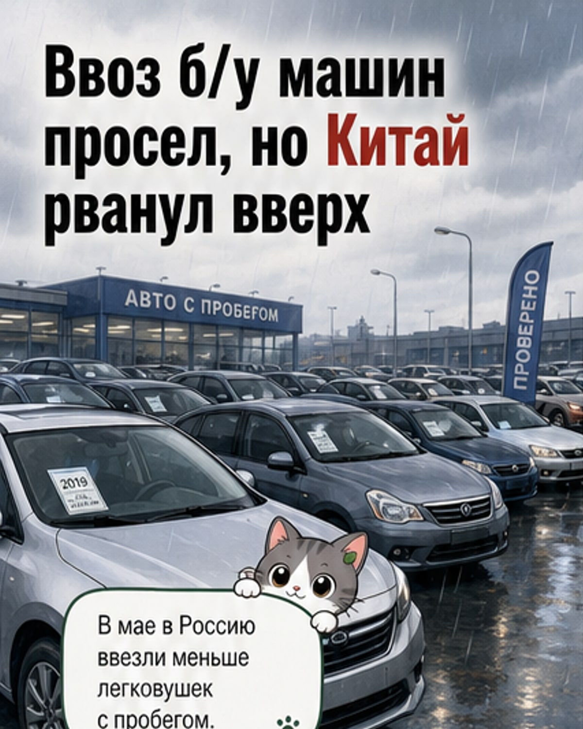 Ввоз б/у авто в РФ упал, но китайцы выросли