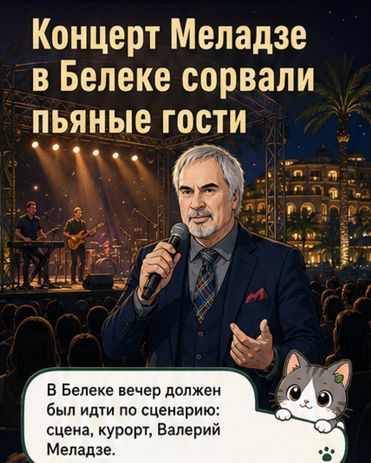 Концерт Меладзе сорвали пьяные фанаты