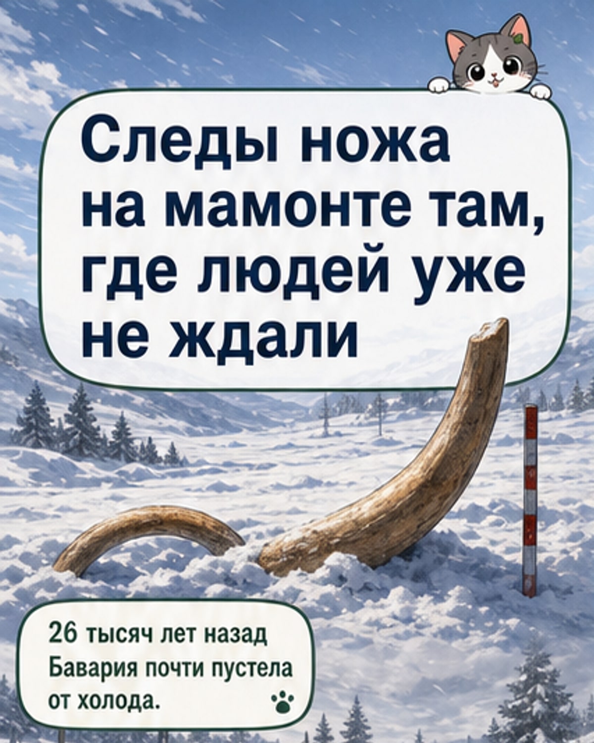 Как разделывали мамонта в пустой Баварии