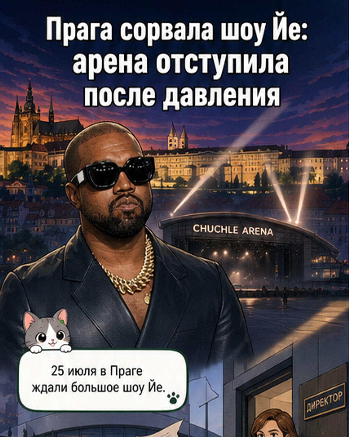 Прага отменила концерт Канье Уэста