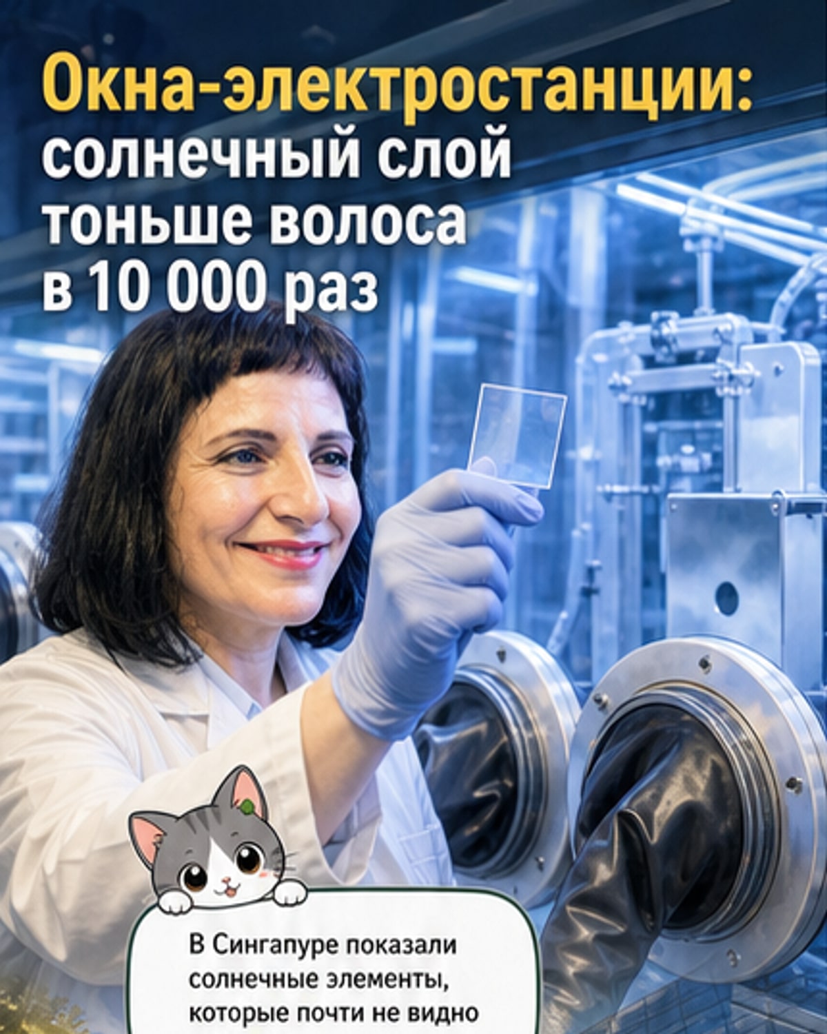 Невидимые солнечные элементы из Сингапура