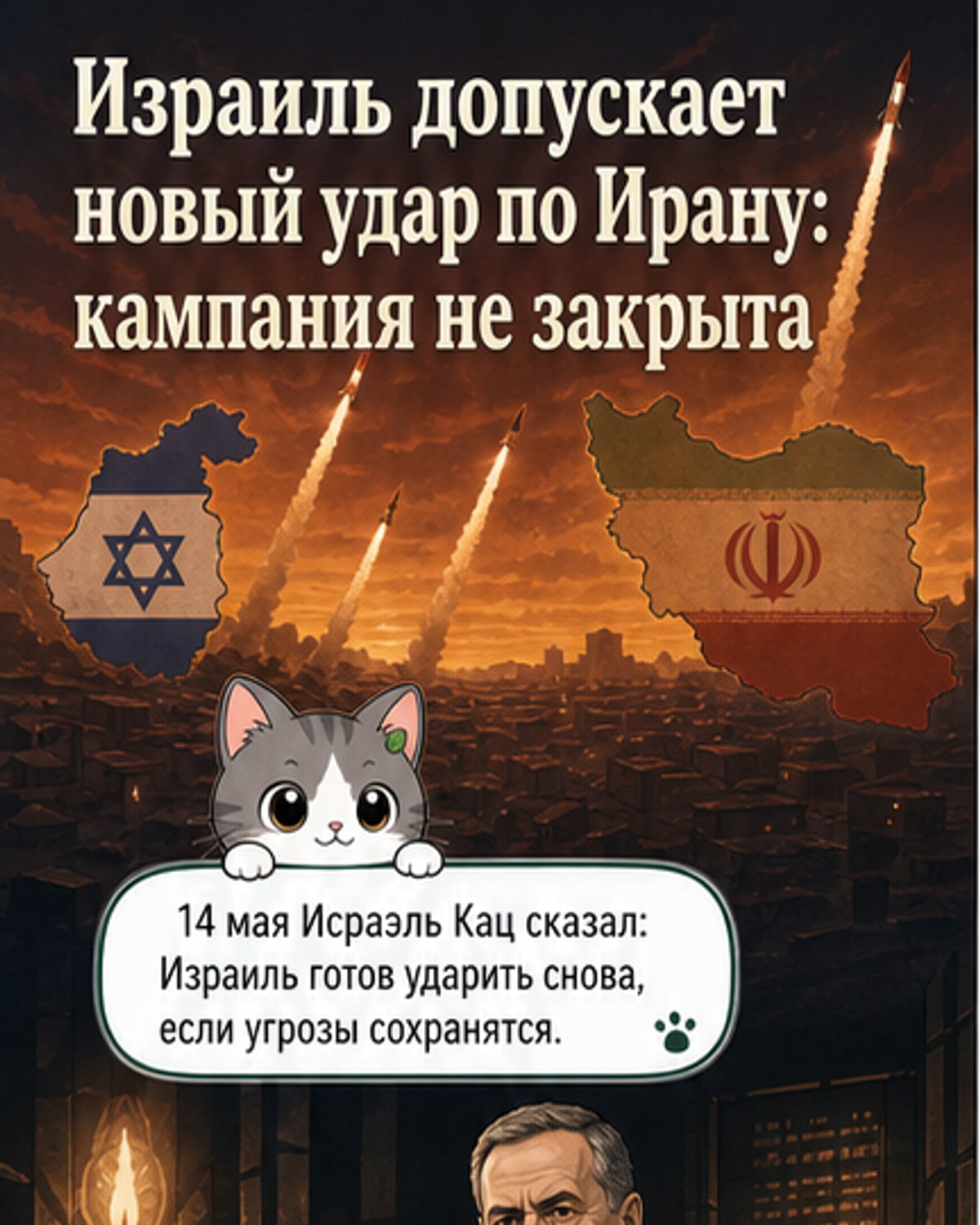 Израиль допустил новый удар по Ирану