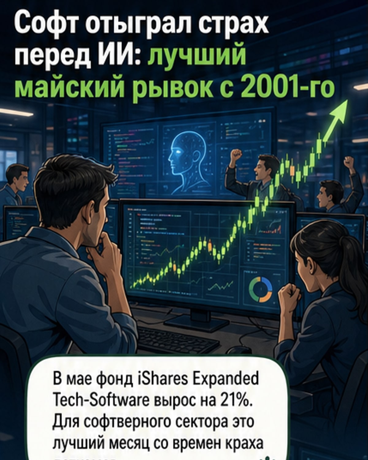 Рост акций разработчиков ПО — лучший с 2001 года