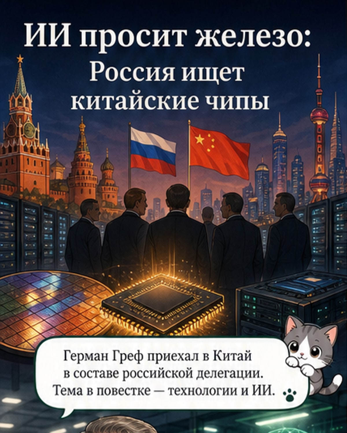 Сбербанк хочет чипы из Китая для GigaChat