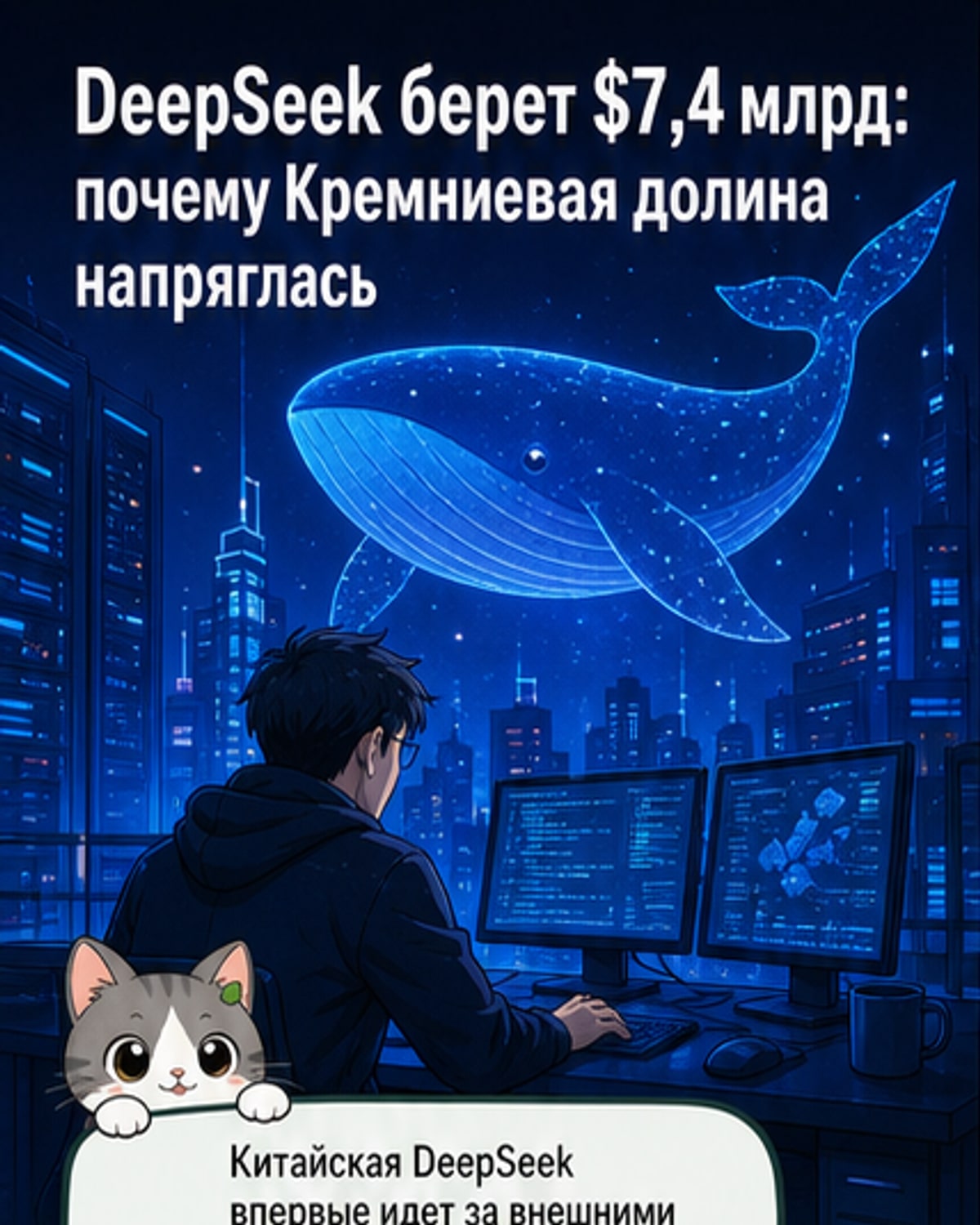 DeepSeek привлек $7,4 млрд
