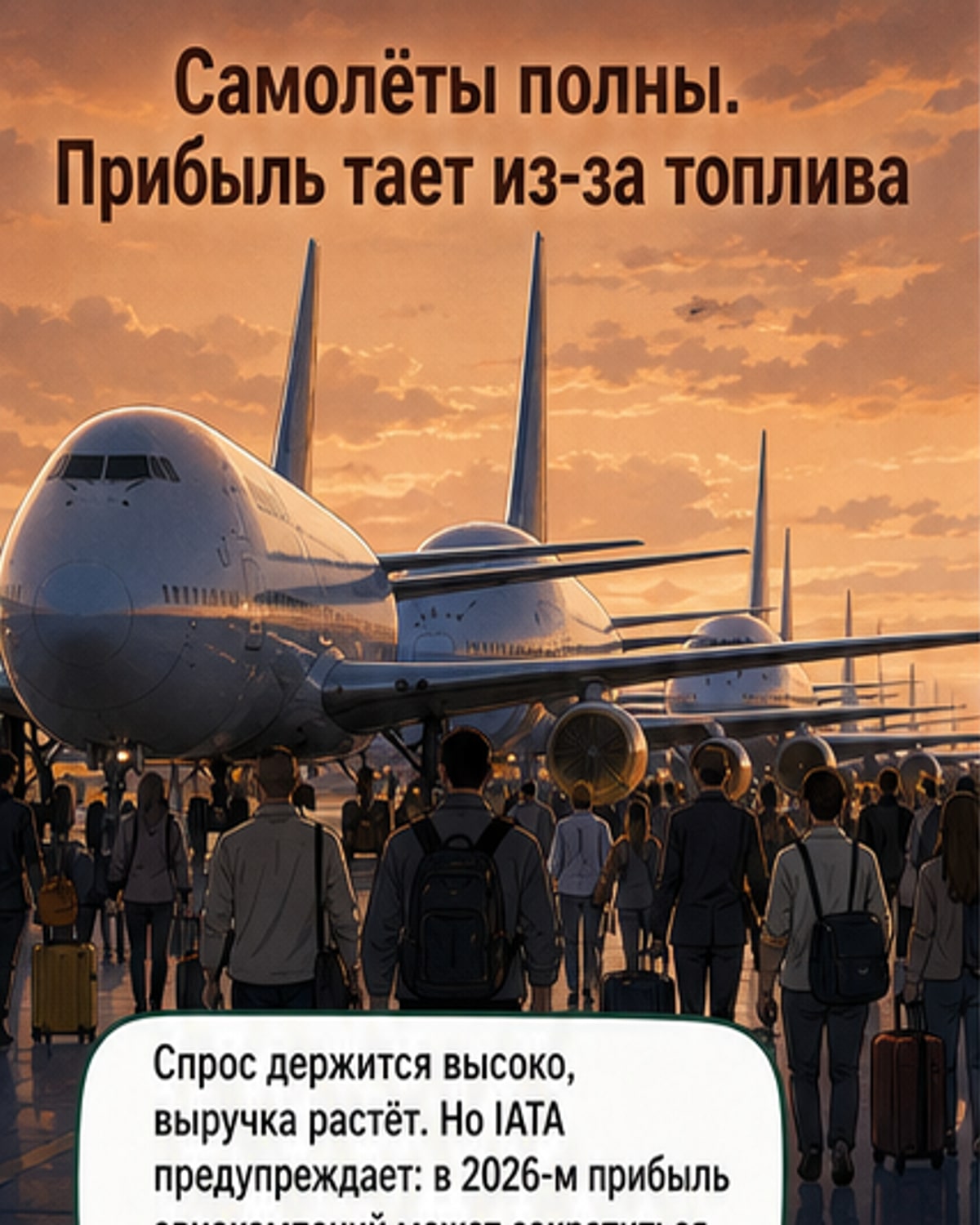 Цены на топливо срезали прибыль авиакомпаний