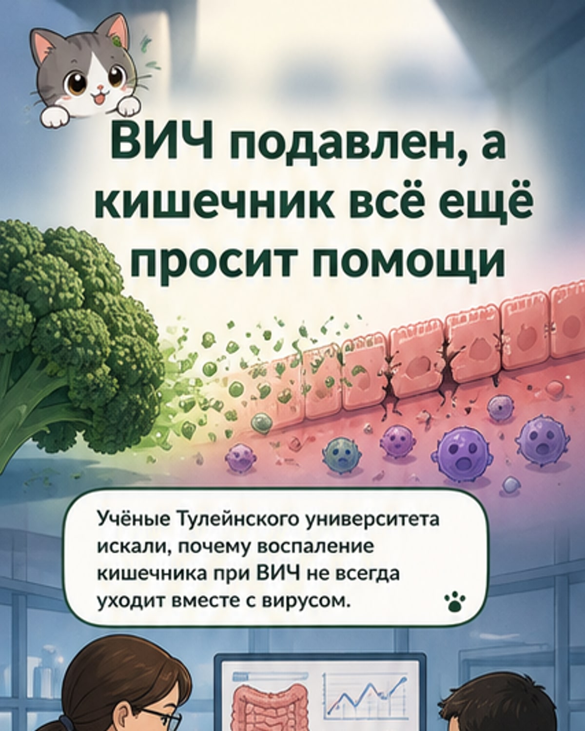 Как брокколи помогает при ВИЧ