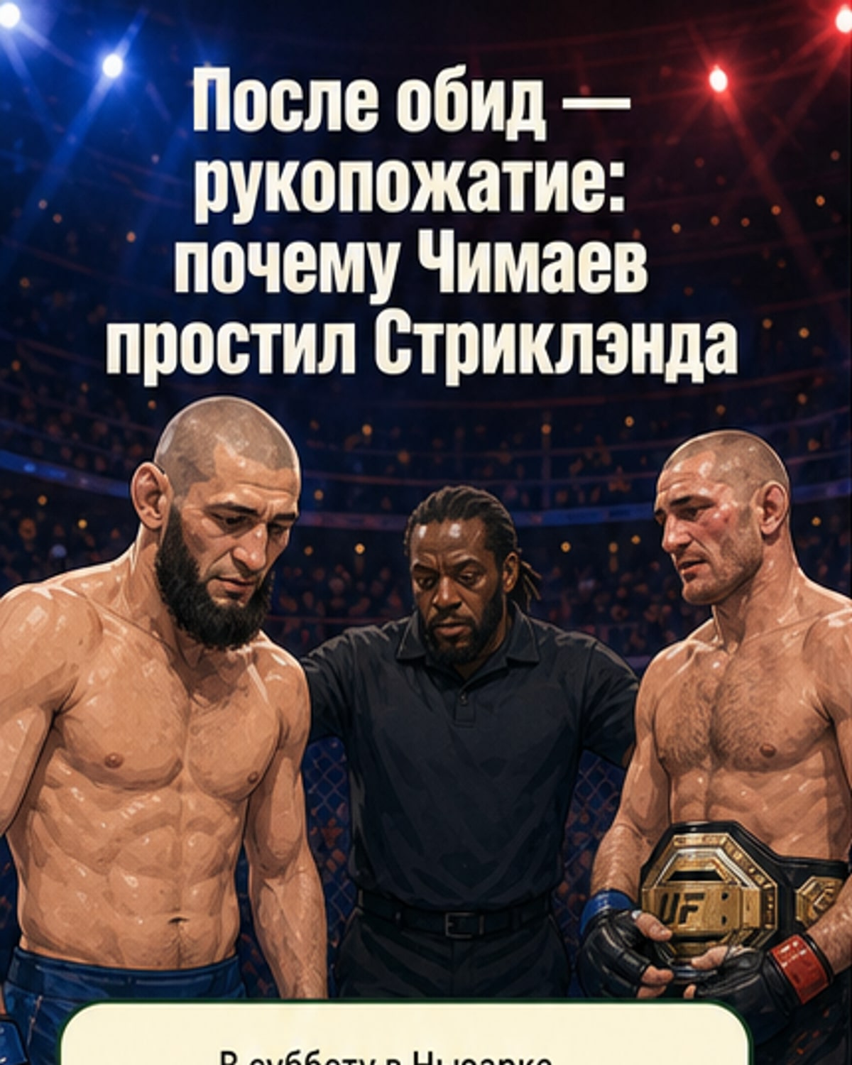 Чимаев простил Стриклэнда после боя