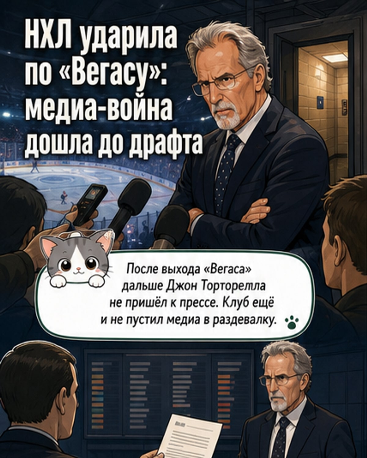 НХЛ наказала «Вегас» за отказ от пресс-конференции