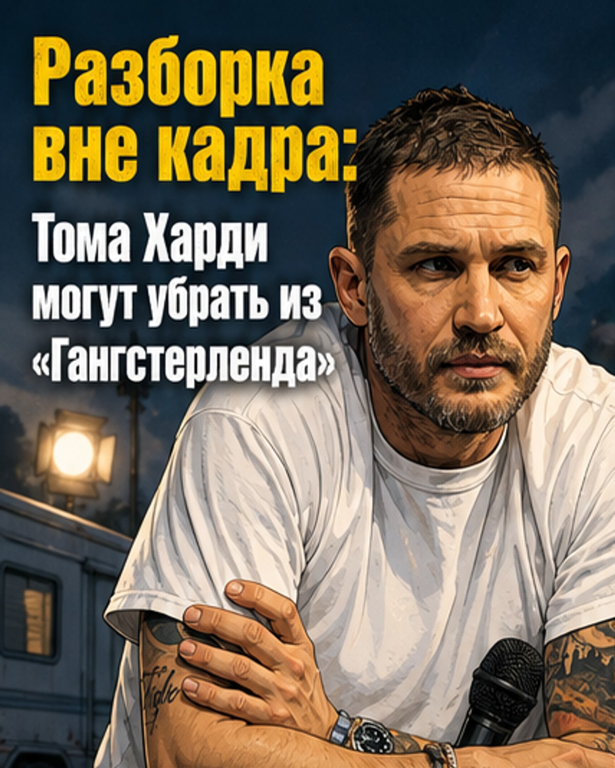Том Харди в скандале на съёмочной площадке