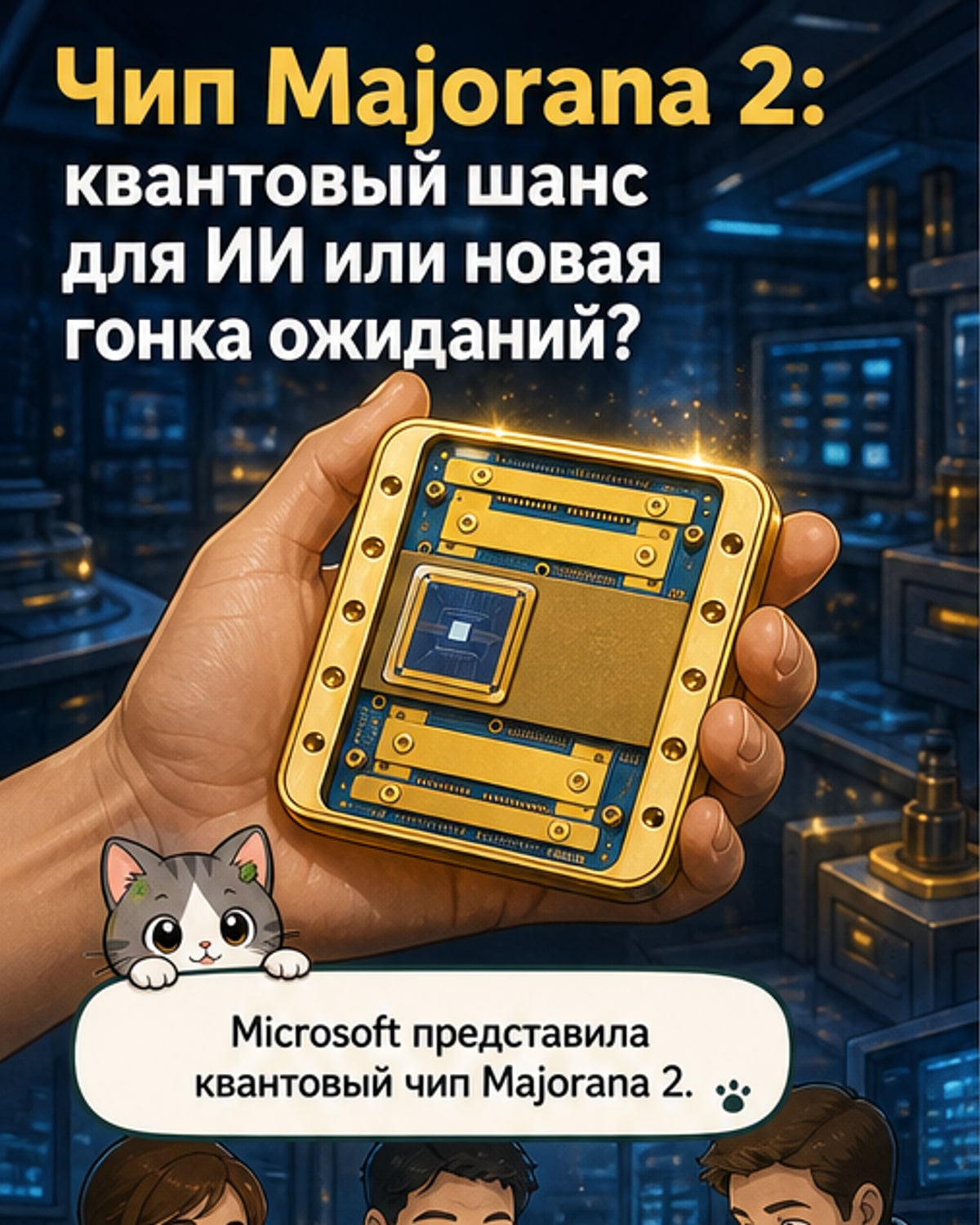 Microsoft представила квантовый чип нового поколения
