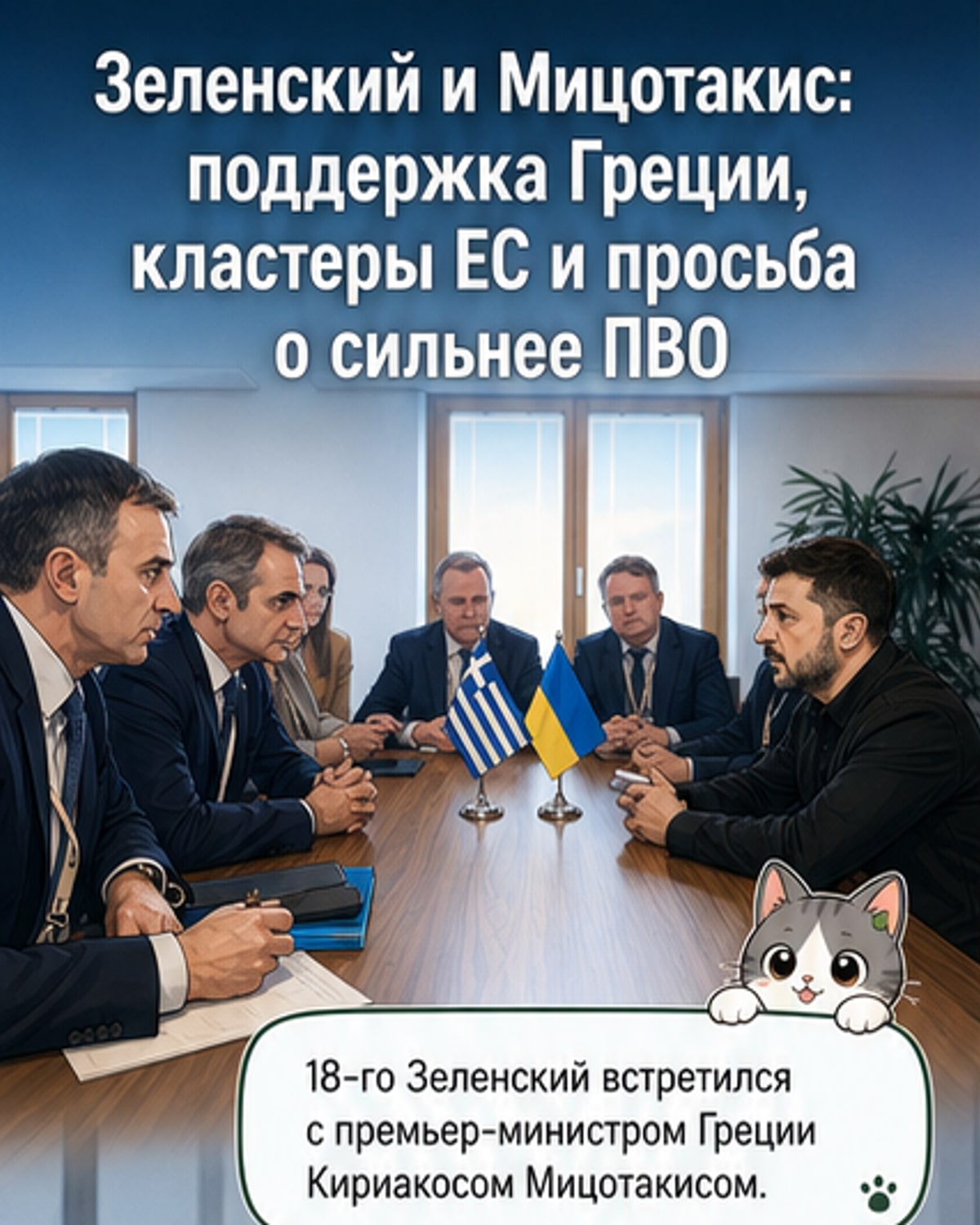 Зеленский и премьер Греции обсудили путь в ЕС