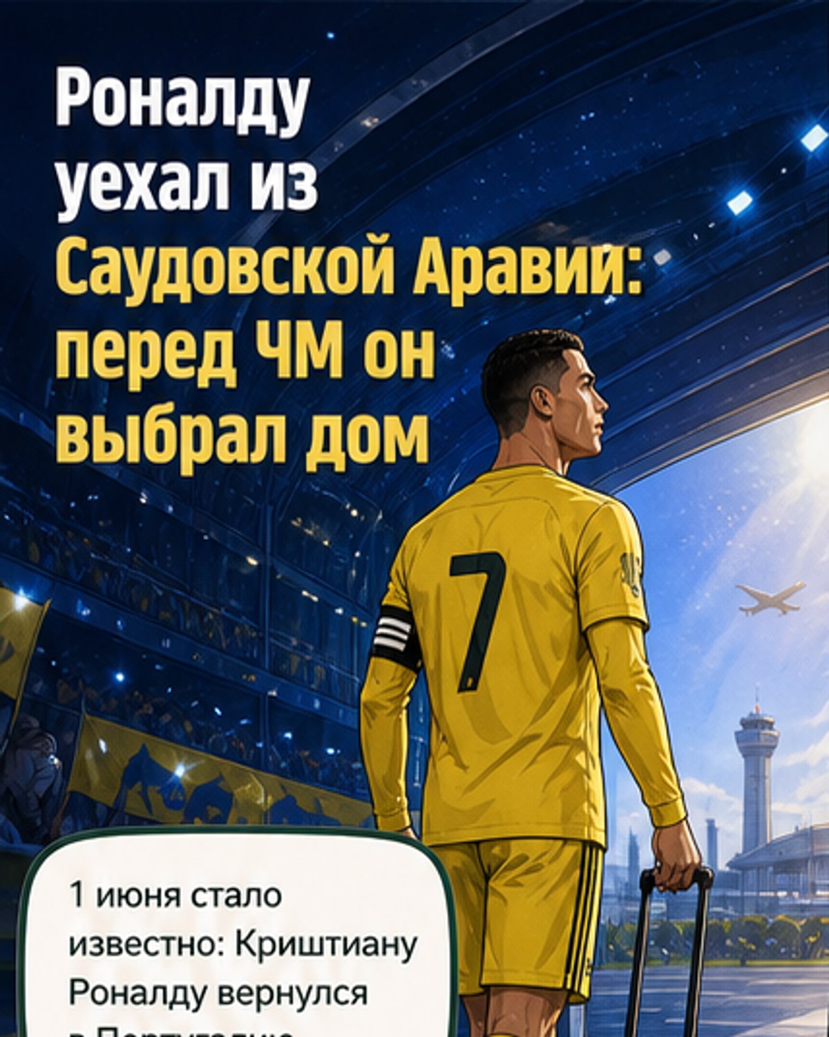 Роналду покинул Саудовскую Аравию