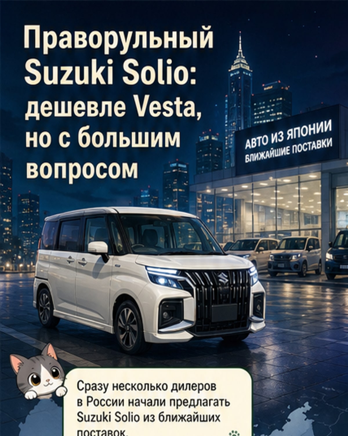 В России стартовали продажи Suzuki Solio