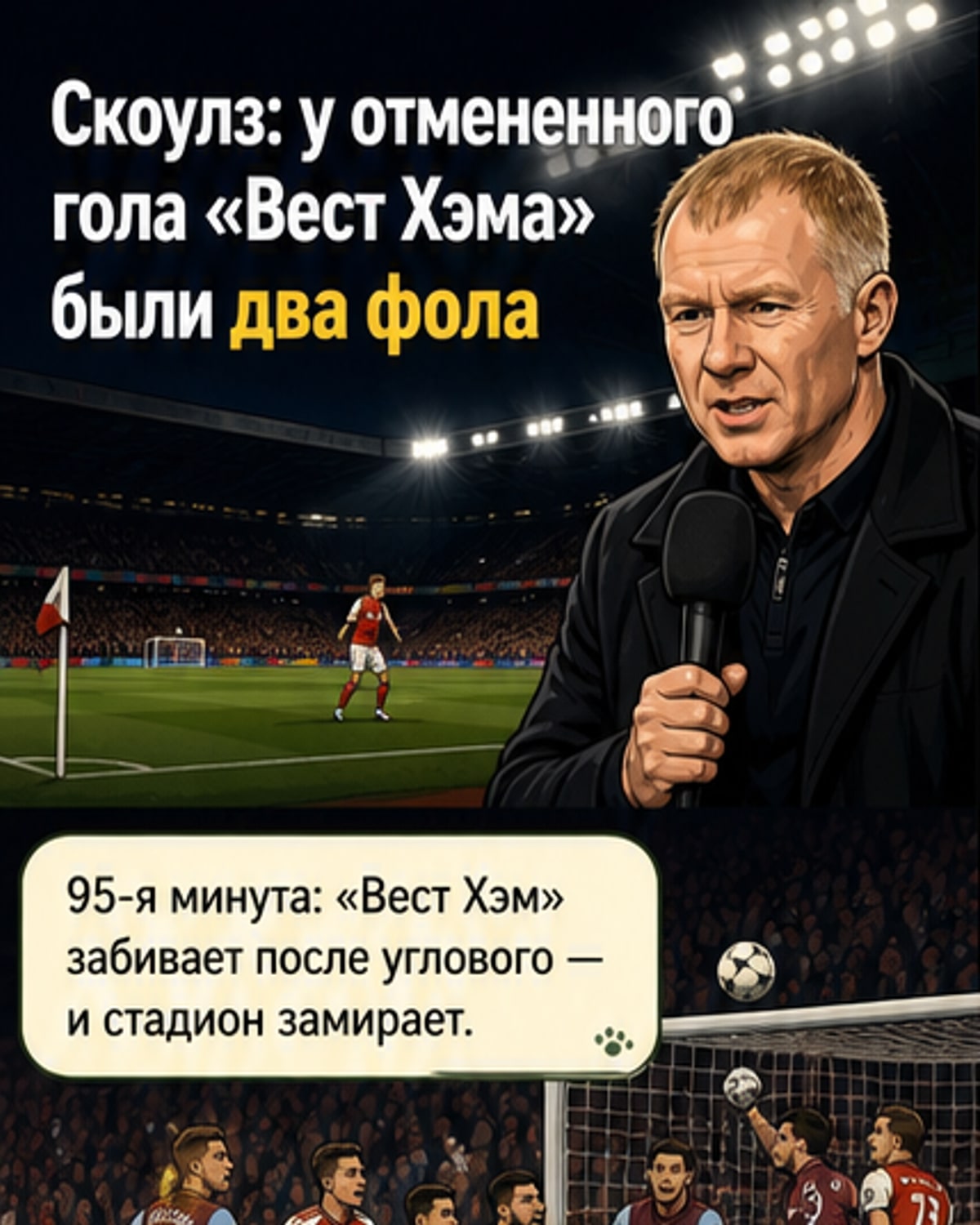 Скоулз — о фоле в добавленном времени