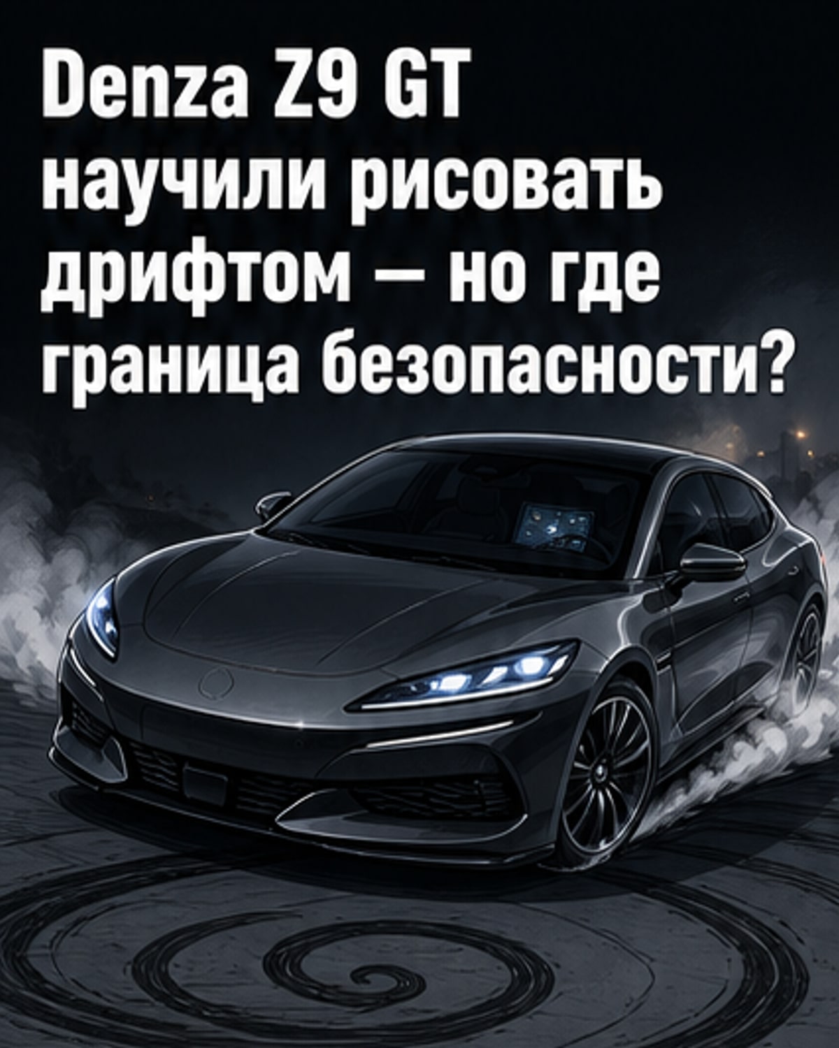 Denza Z9 GT теперь рисует дрифтом