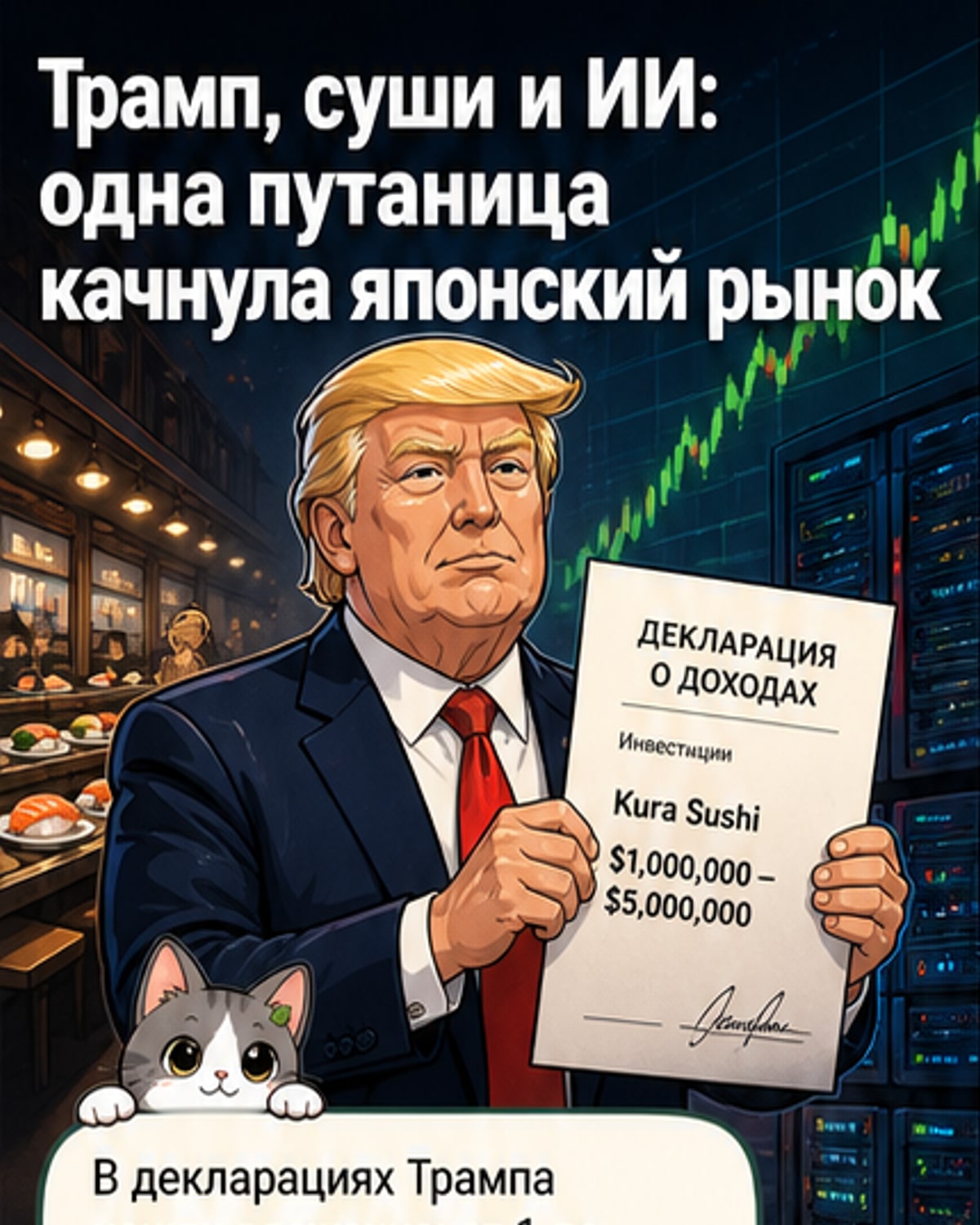 Трамп перепутал суши с ИИ-гигантом?