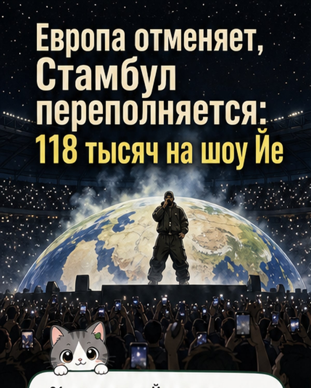 Концерт Канье в Стамбуле собрал 118 тыс.