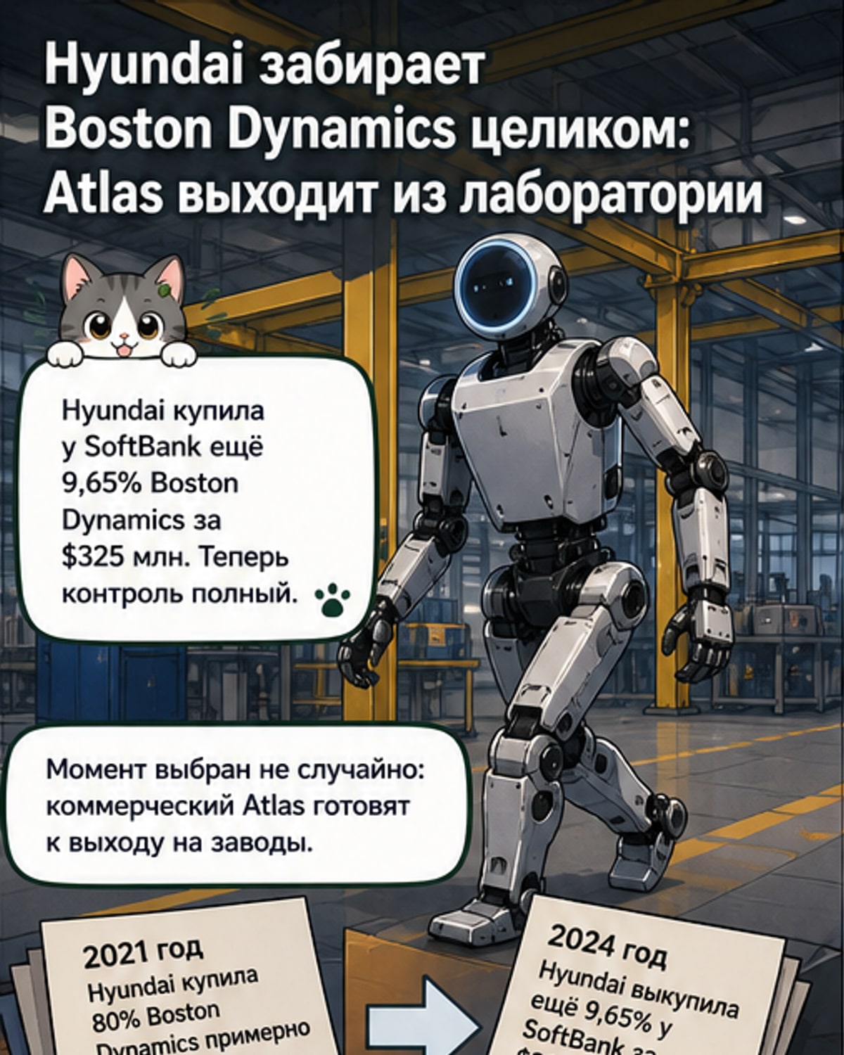 Hyundai взяла Boston Dynamics под полный контроль