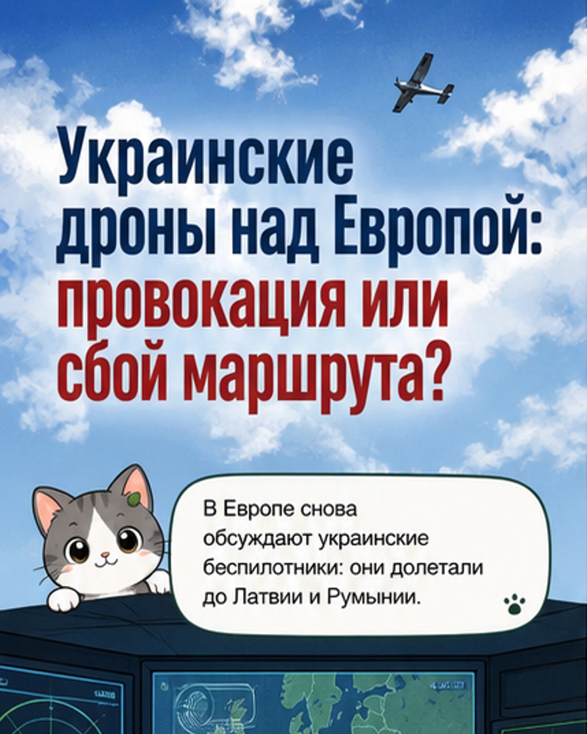 Украинские дроны в Европе: провокация или сбой?