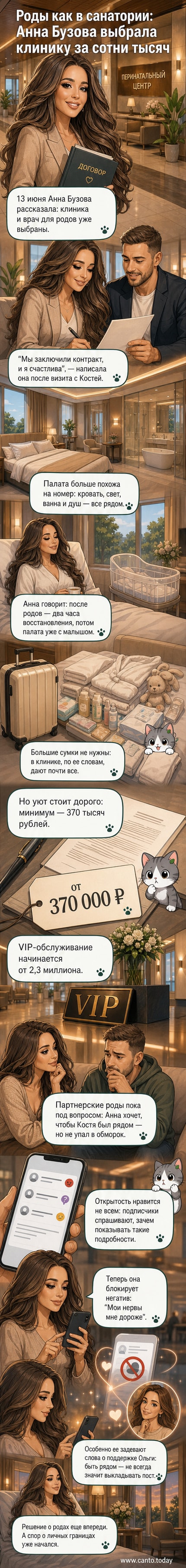 Анна Бузова в перинатальном центре, показывает роскошную палату с двуспальной кроватью и большими окнами