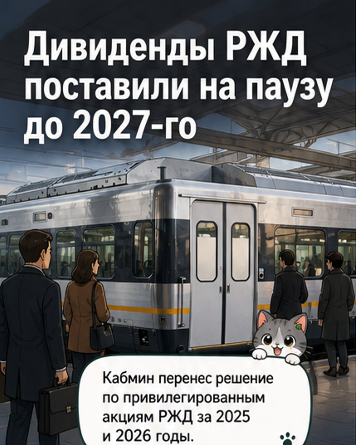 Решение по дивидендам РЖД отложено до 2027 года