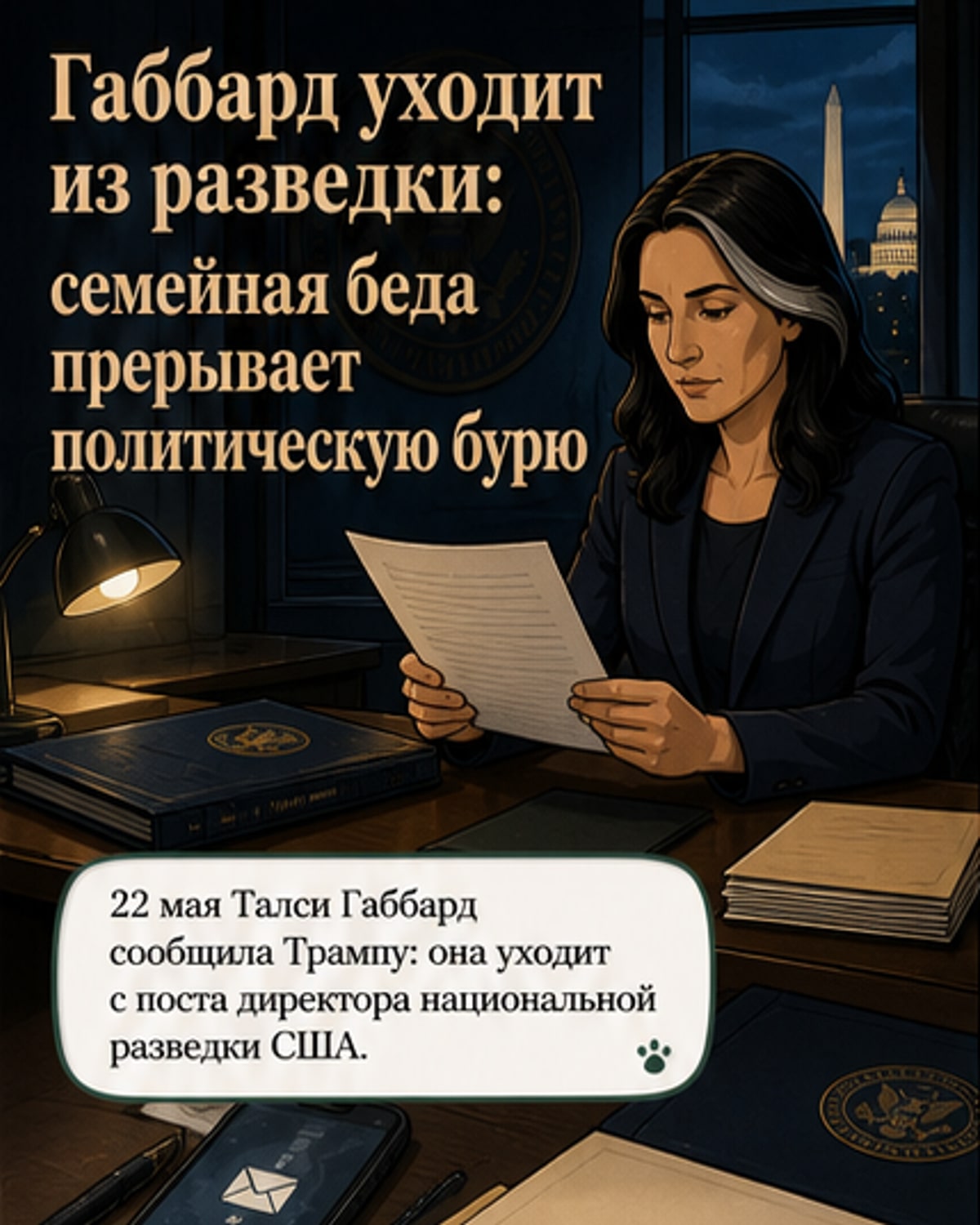 Габбард уходит из разведки США