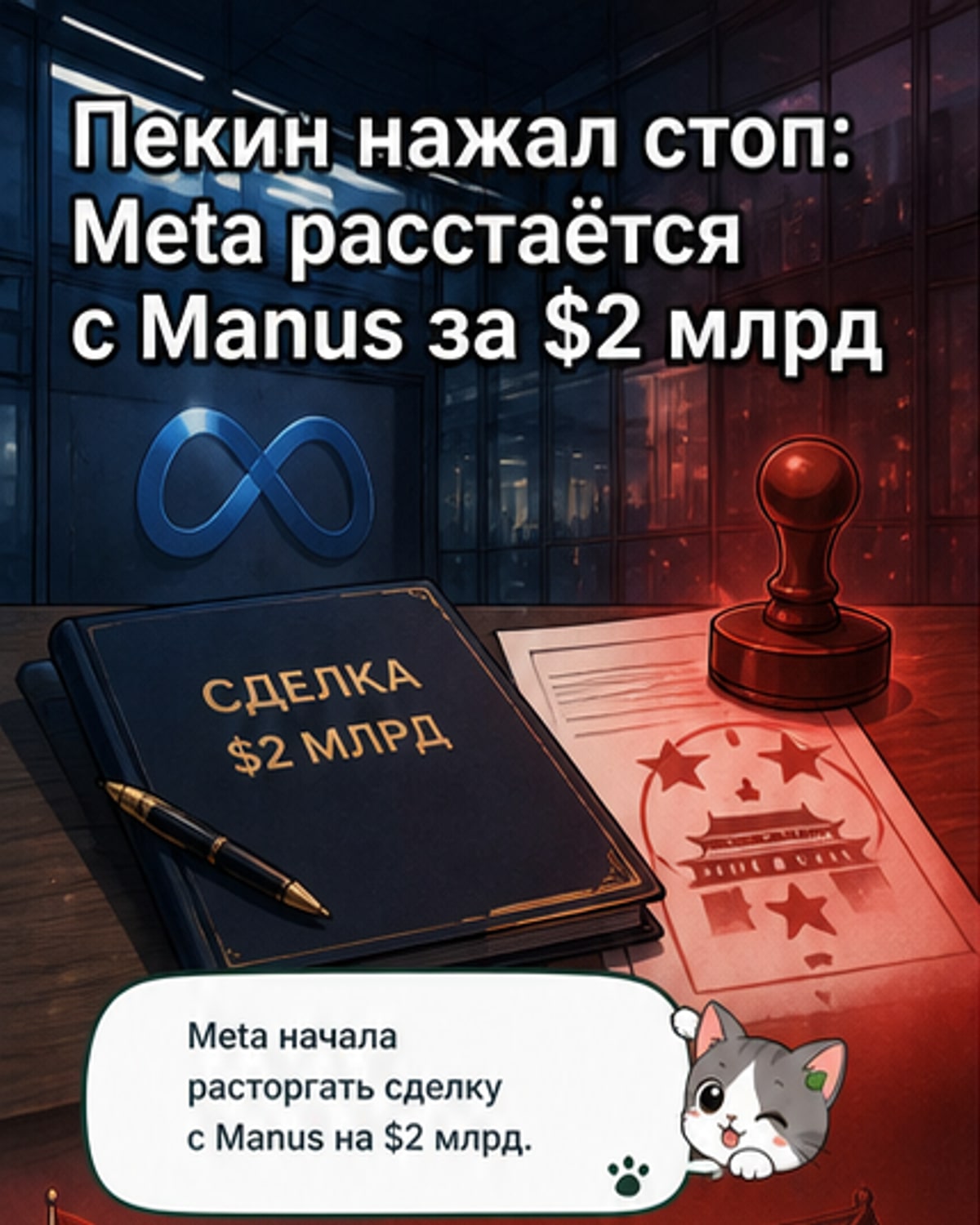 Meta теряет стартап из-за Пекина