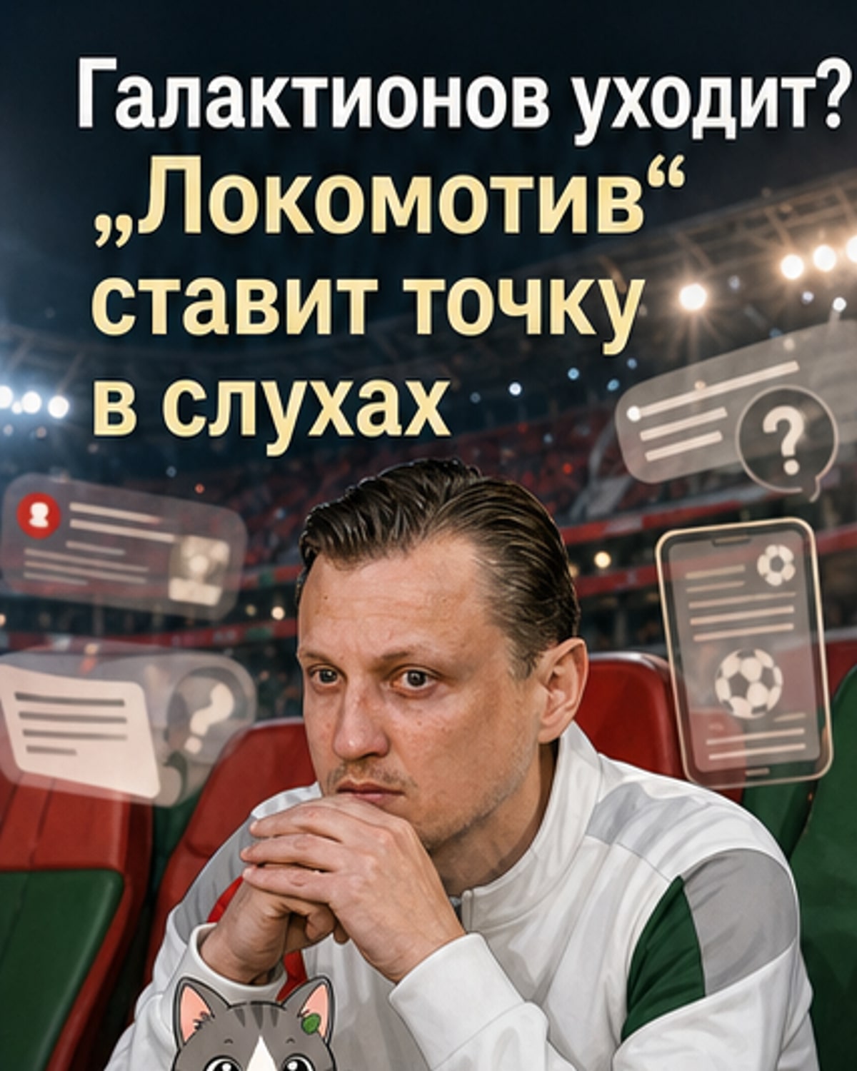 «Локомотив» опроверг слухи об уходе Галактионова