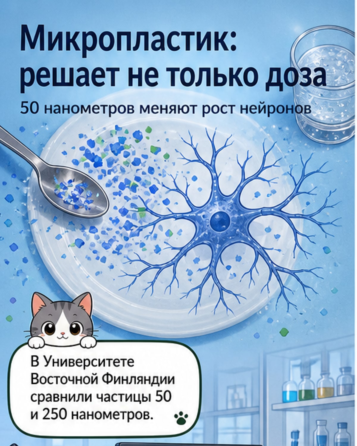 Микропластик: размер важнее дозы