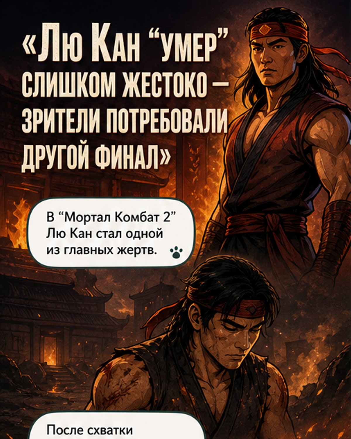 Из «Мортал Комбат 2» вырезали смерть после негативной реакции зрителей