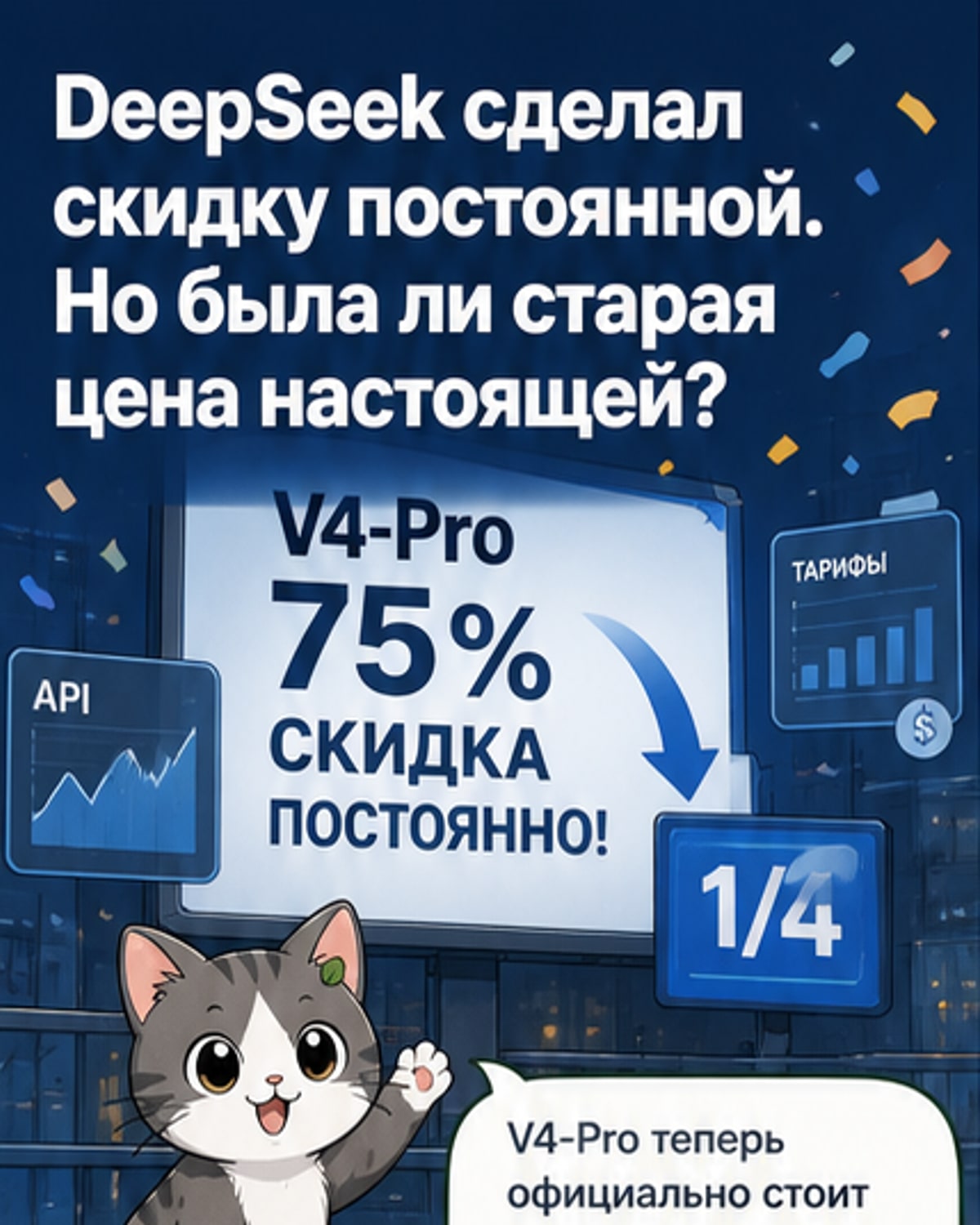 DeepSeek резко снизил цены на топовую модель