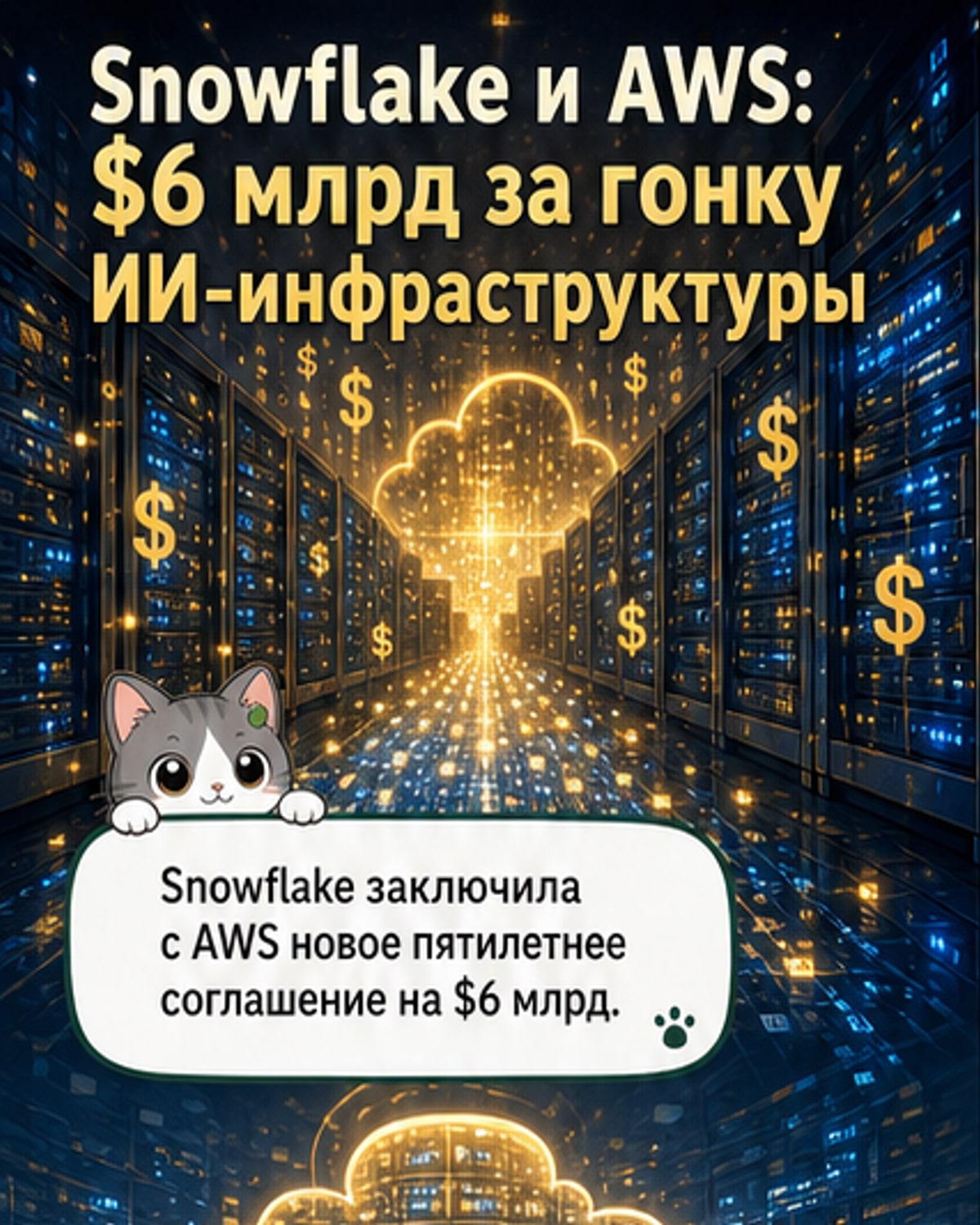 Snowflake и AWS: сделка на $6 млрд