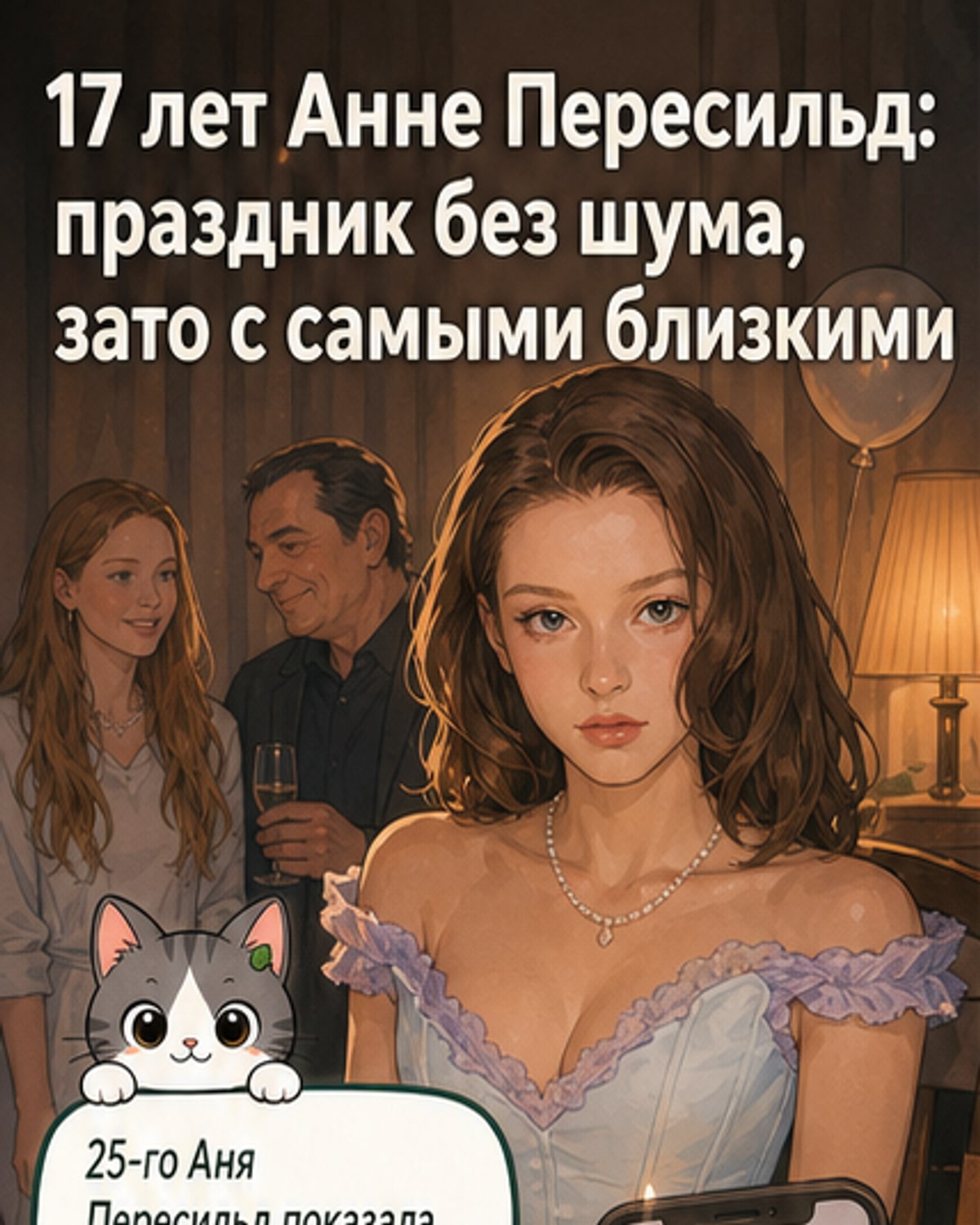 Аня Пересильд отпраздновала 17-летие