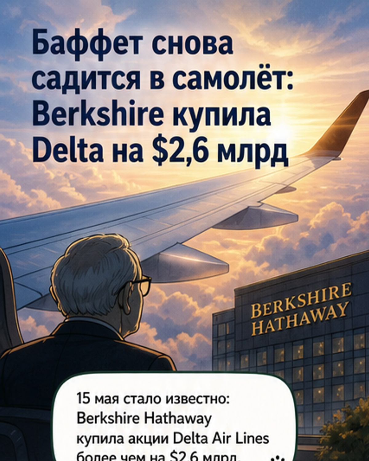 Баффет вернулся в авиацию