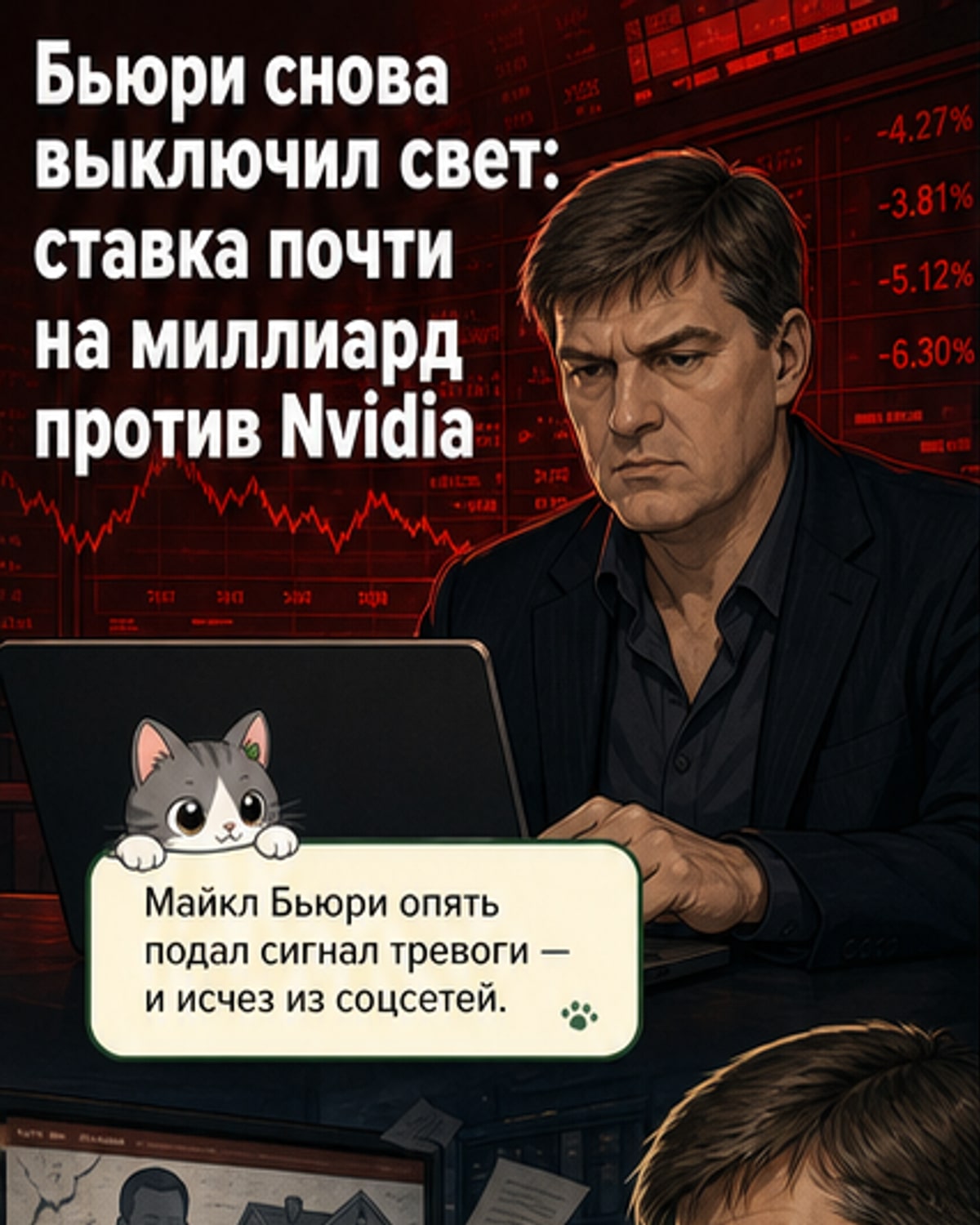 Бьюрри ставит на обвал Nvidia