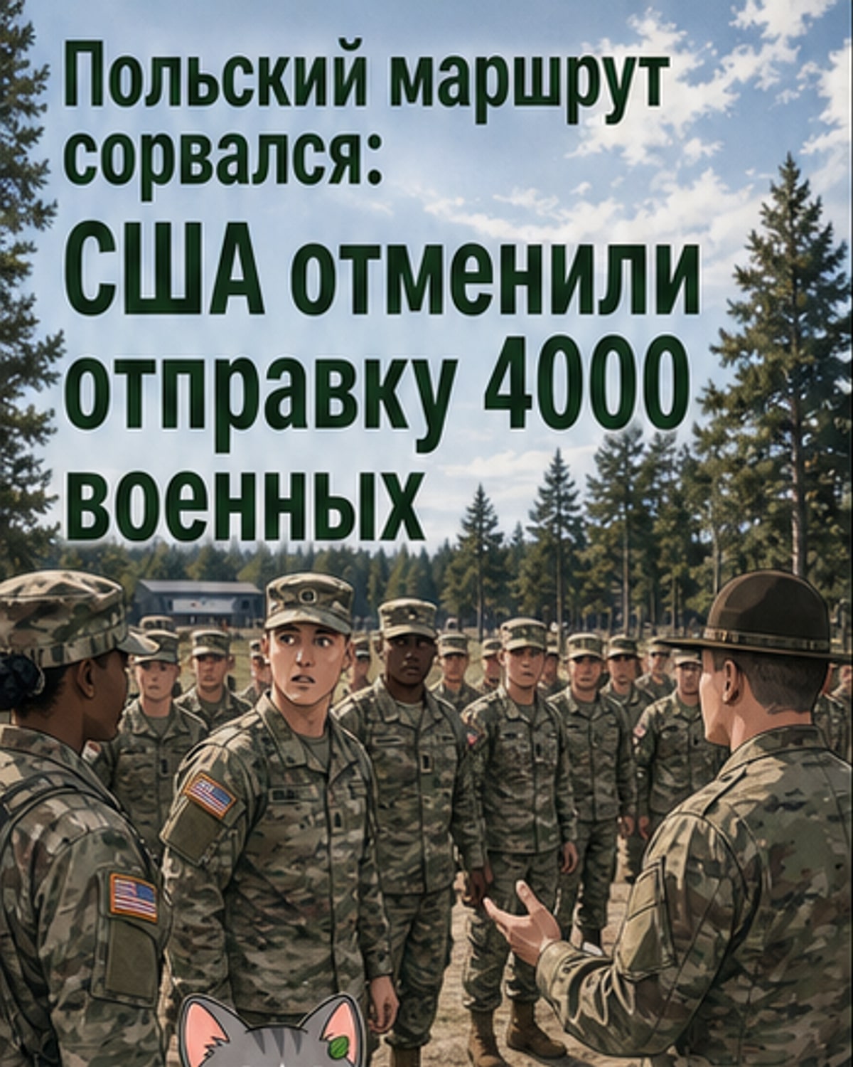 США отменили отправку 4 тыс. военных в Польшу