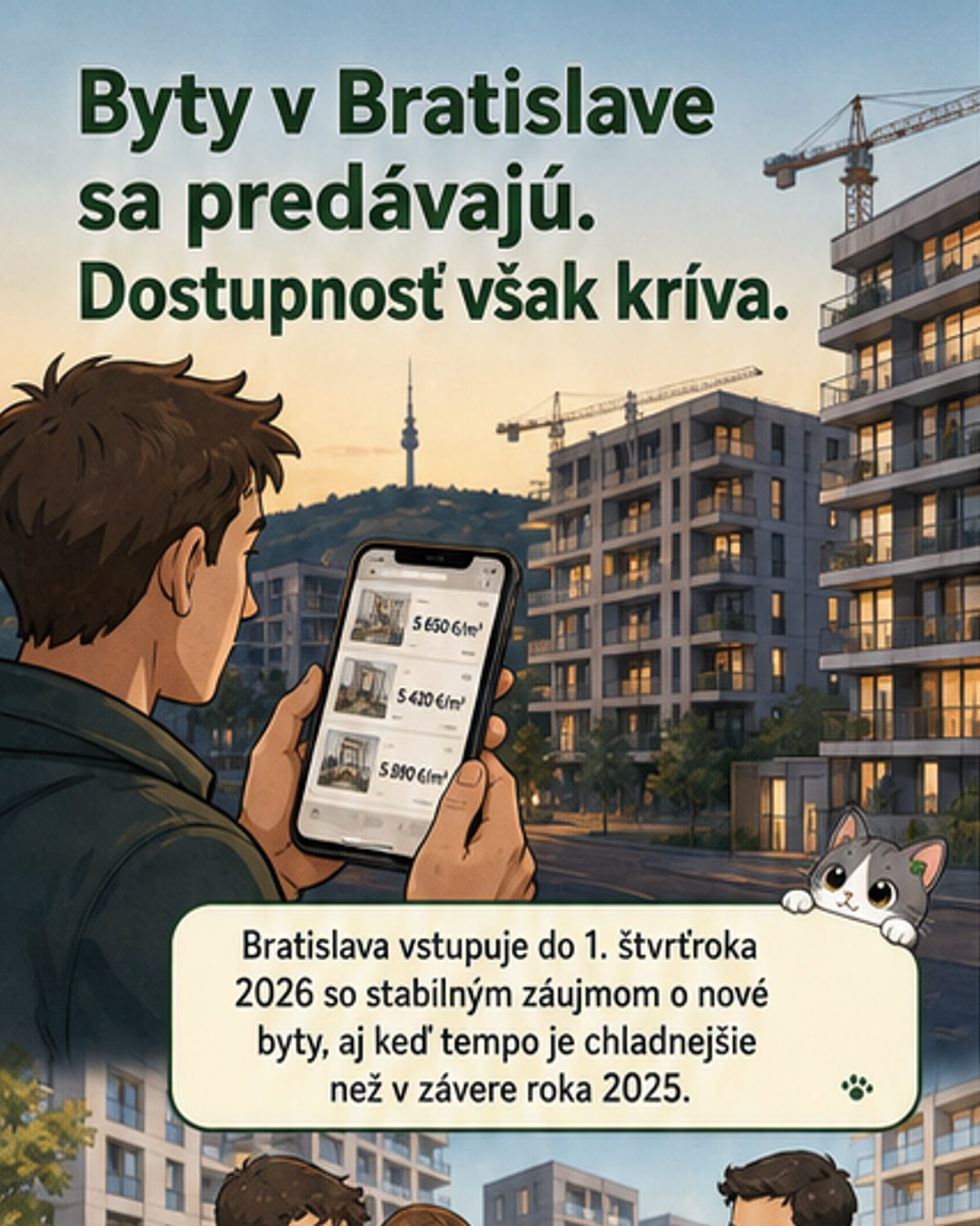 Dopyt po bývaní neustáva, ceny rastú