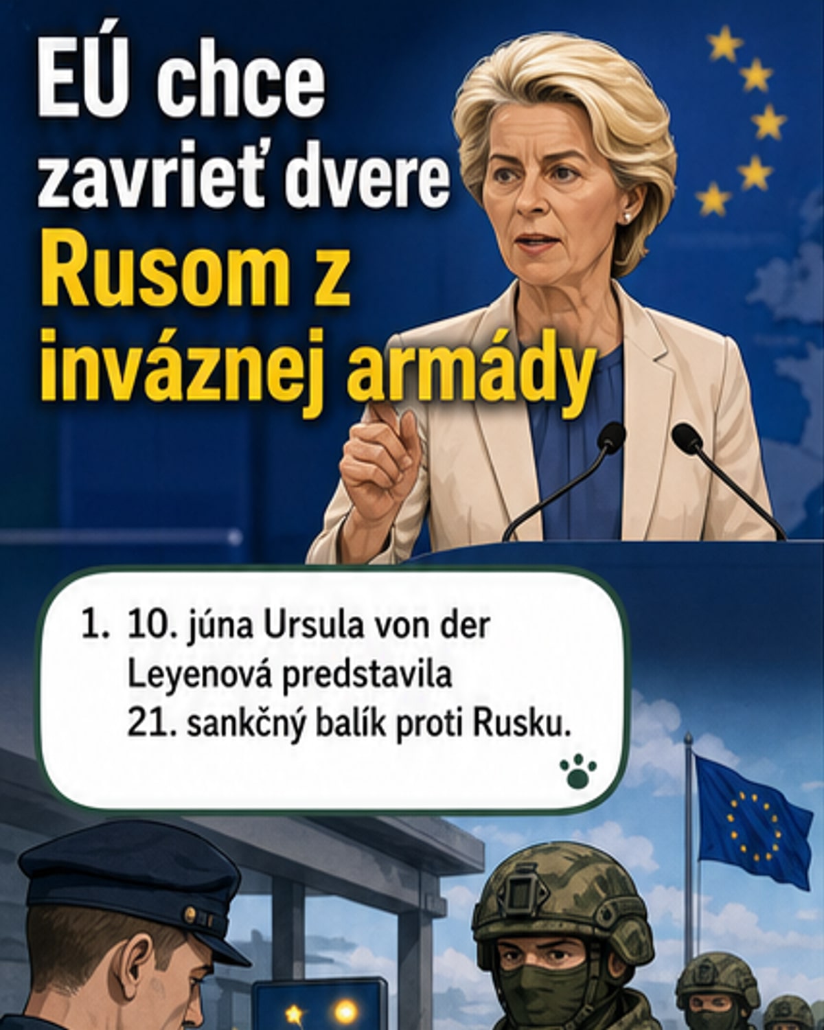 EK navrhuje zákaz vstupu pre Rusov z armády