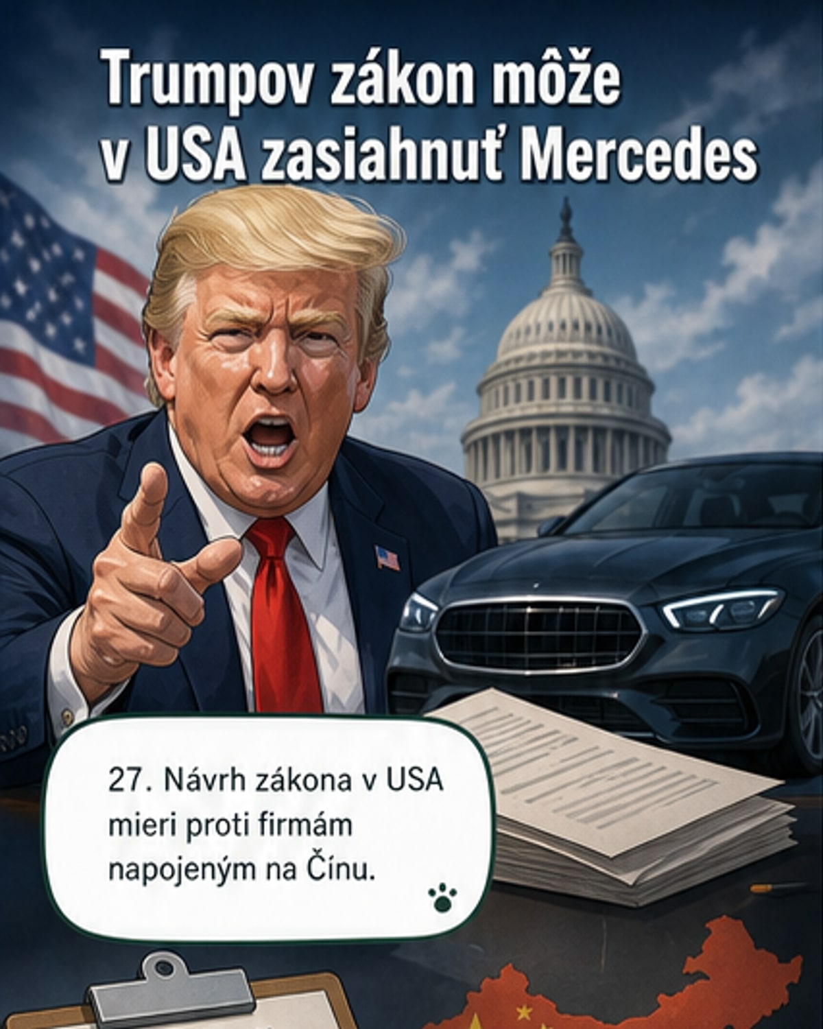 Mercedes hrozí zákaz v USA