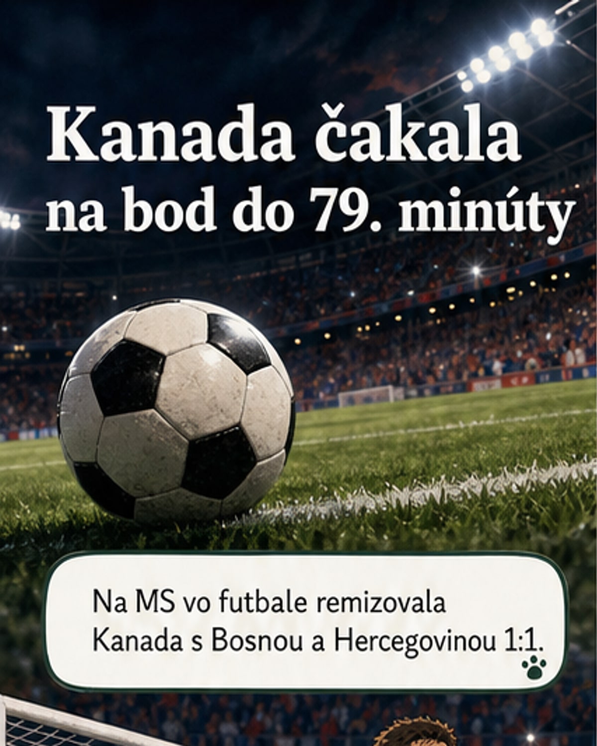 Kanada získala historický bod na MS