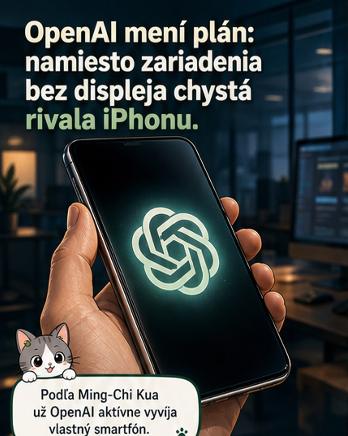 OpenAI vyvíja smartfón proti iPhonu