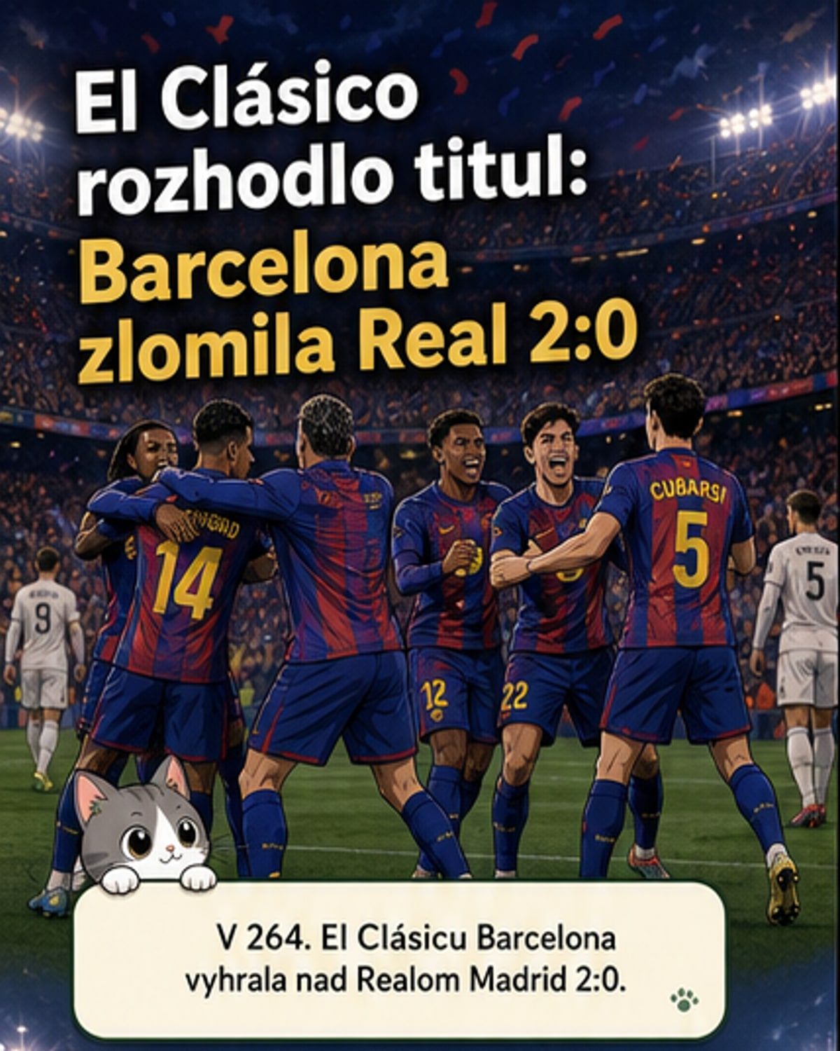 Barcelona zvíťazila 2:0 v El Clásico