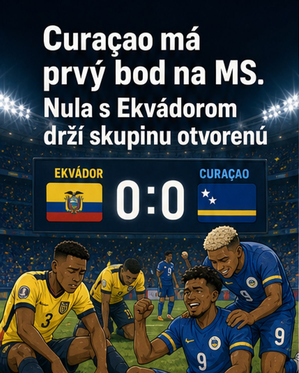 Curaçao získalo historický bod