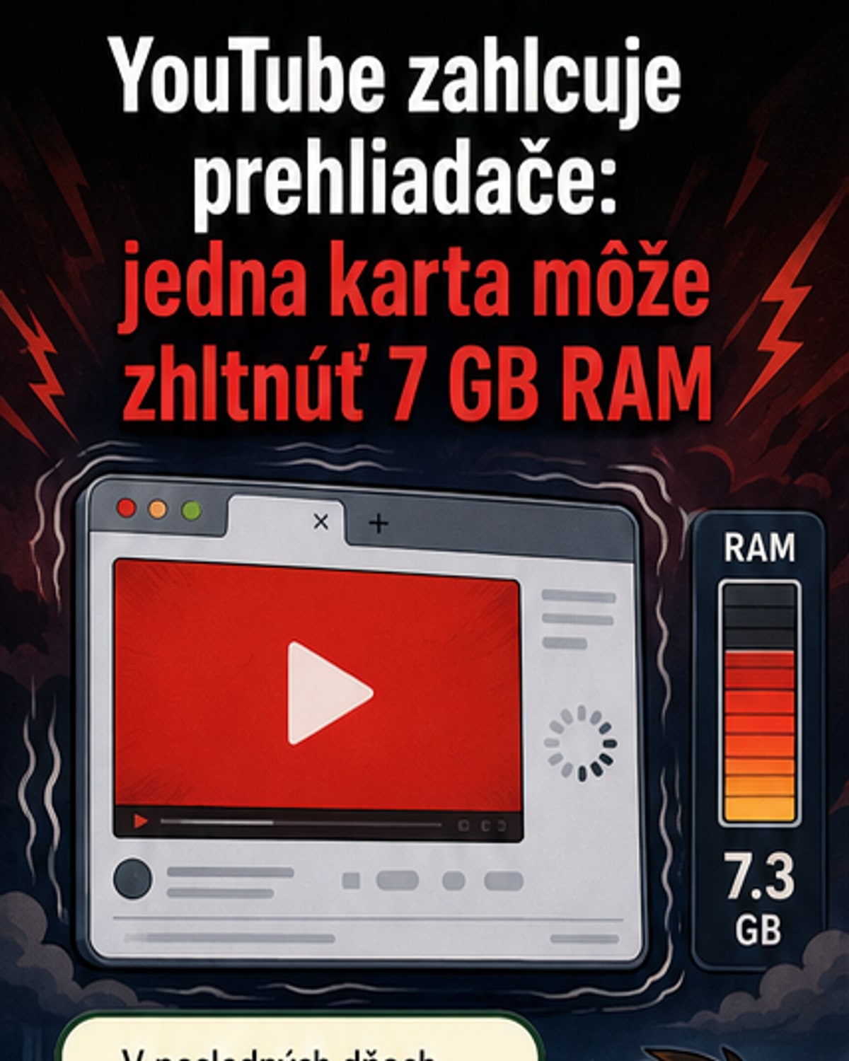 YouTube zasekáva prehliadače chybou v rozhraní